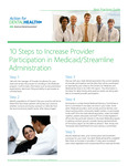 10 Steps to Increase Provider Participation in Medicaid/Streamline Administration by American Dental Association