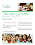 10 Steps to Starting a Head Start Program in Your Office by American Dental Association