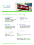 ER Referral Models Summary