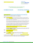 Sample Interview Advisory