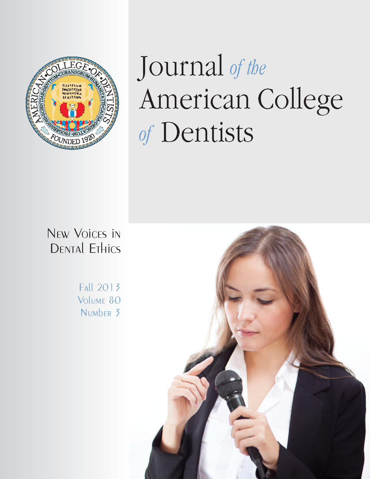 Photo of a person tapping a microphone