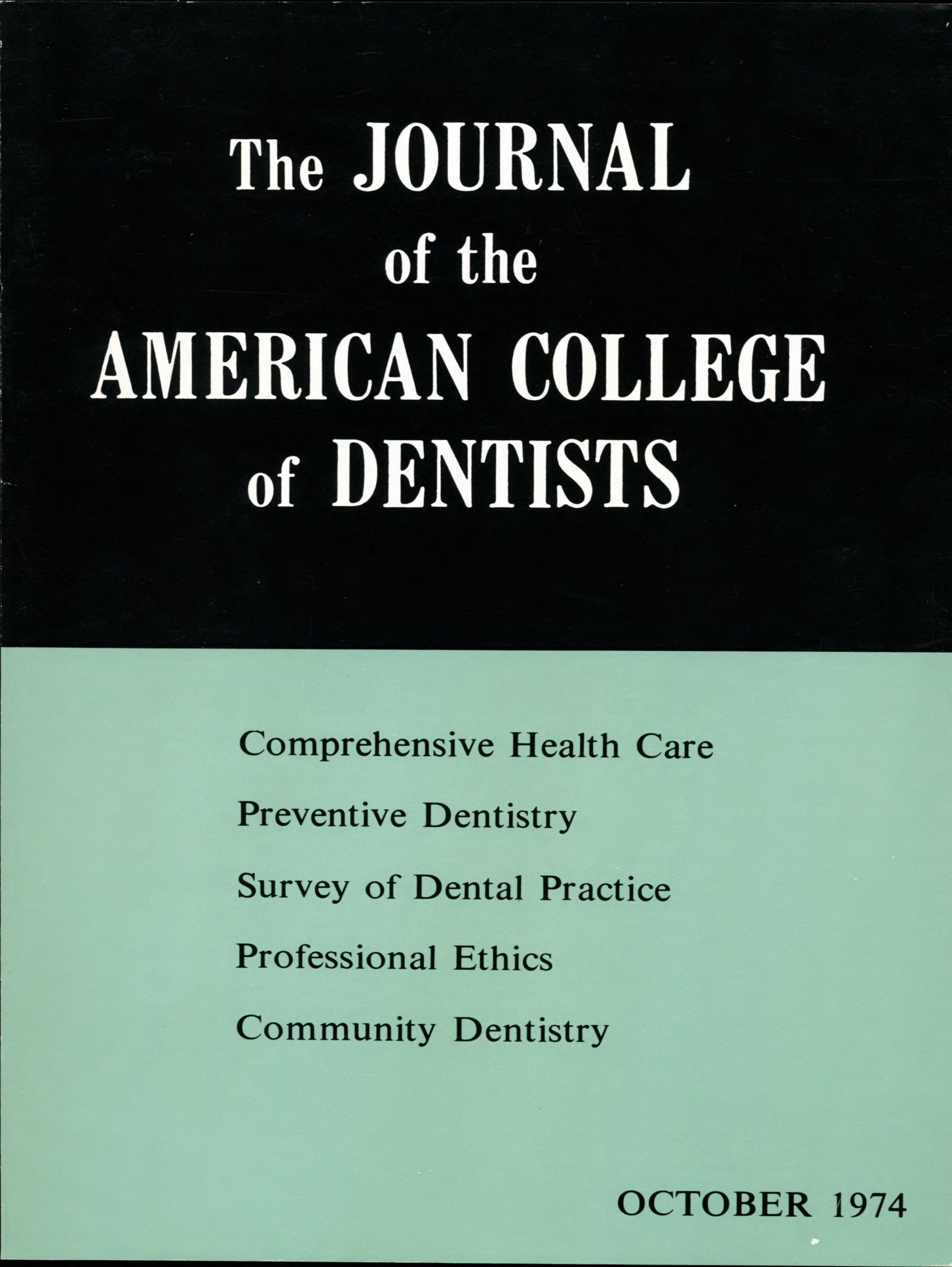 JACD cover split into two horizontally: the top block is black with the title, bottom is green with featured headlines