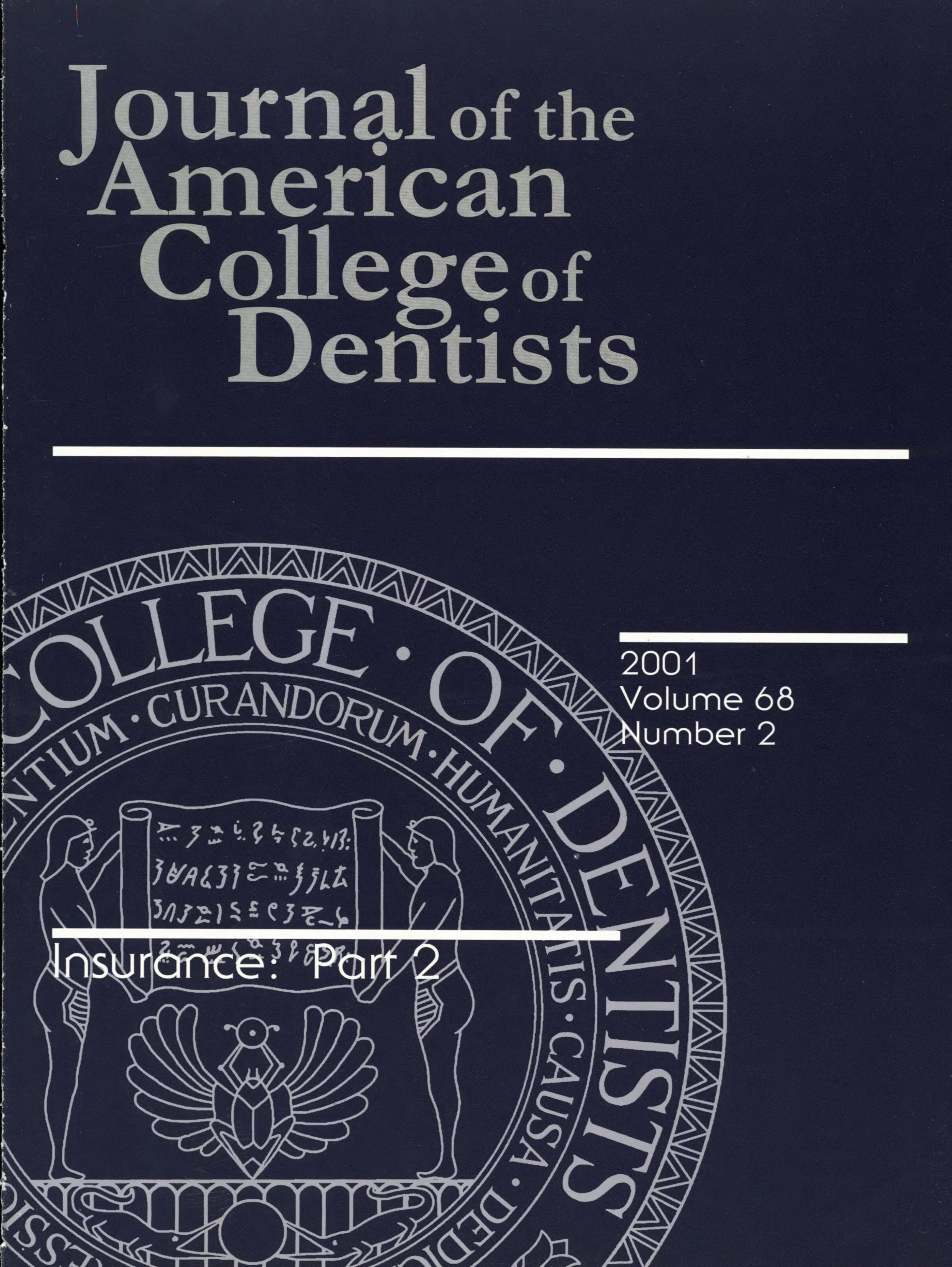 Dark blue JACD cover with a large, light gray ACD seal in the background