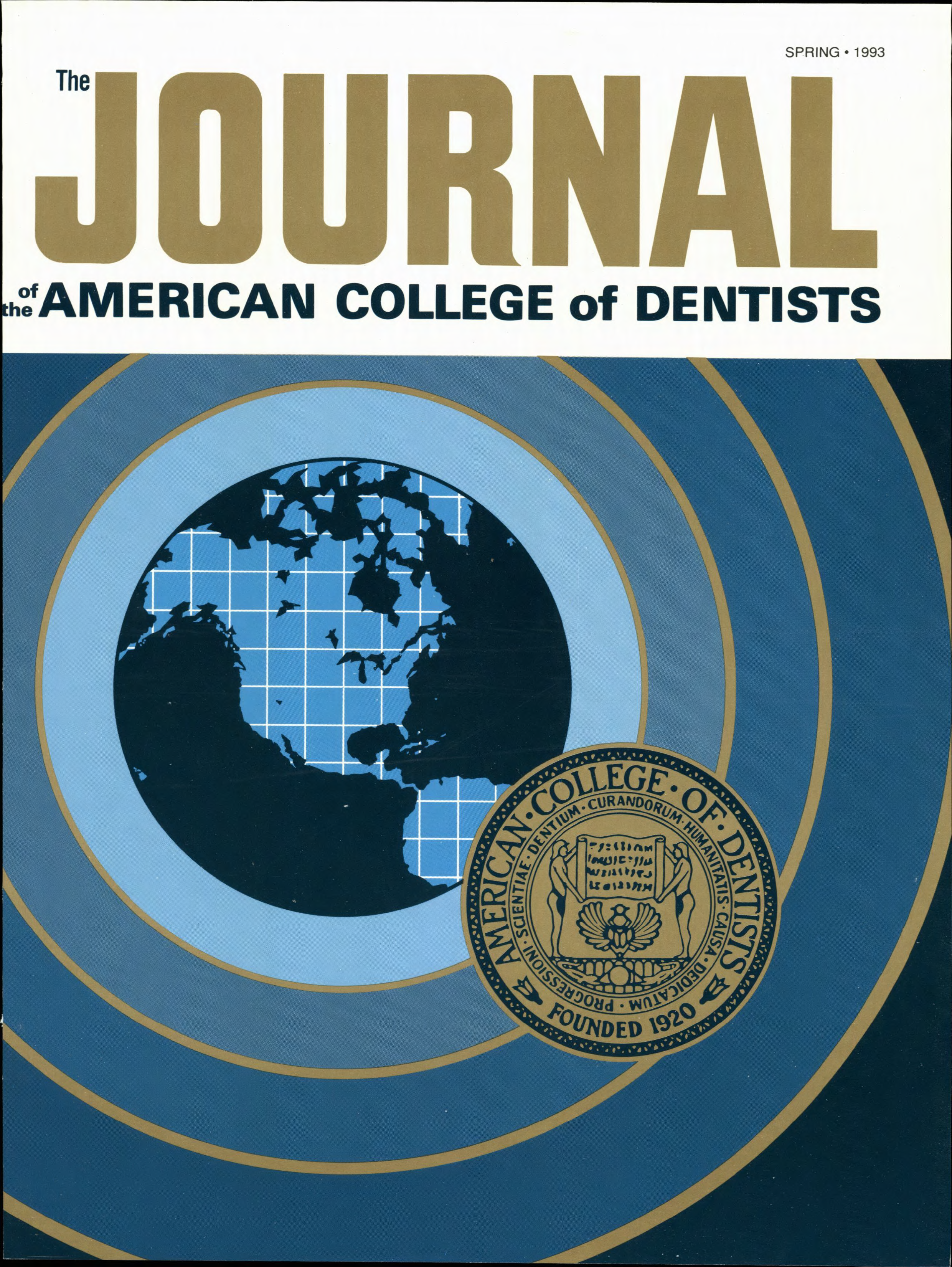 1960s style JACD cover with a blue sonar-style illustration of Earth with concentric blue circles bordered in bronze. A bronze ACD sigil is at the forefront as if stamped.