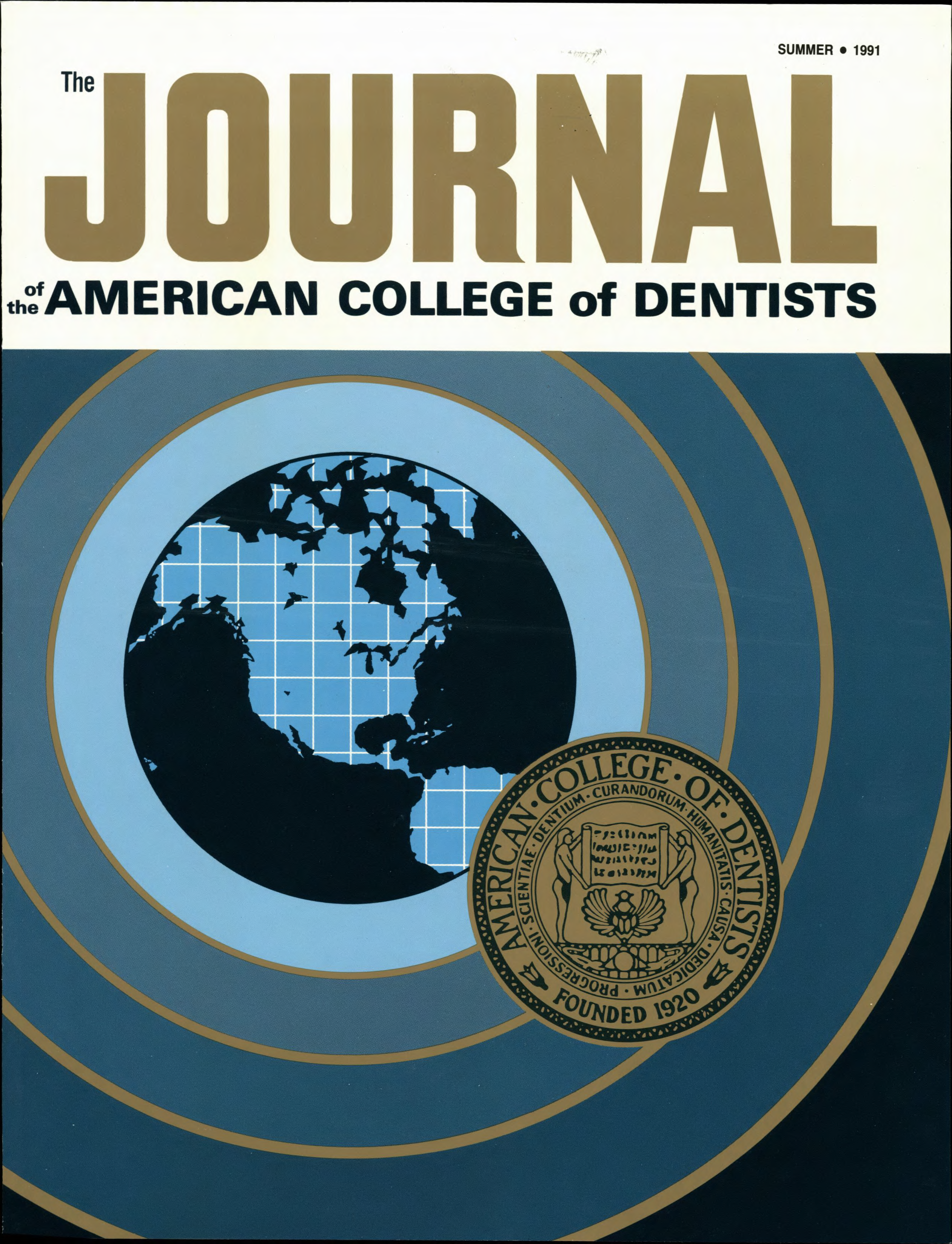 1960s style JACD cover with a blue sonar-style illustration of Earth with concentric blue circles bordered in bronze. A bronze ACD sigil is at the forefront as if stamped.