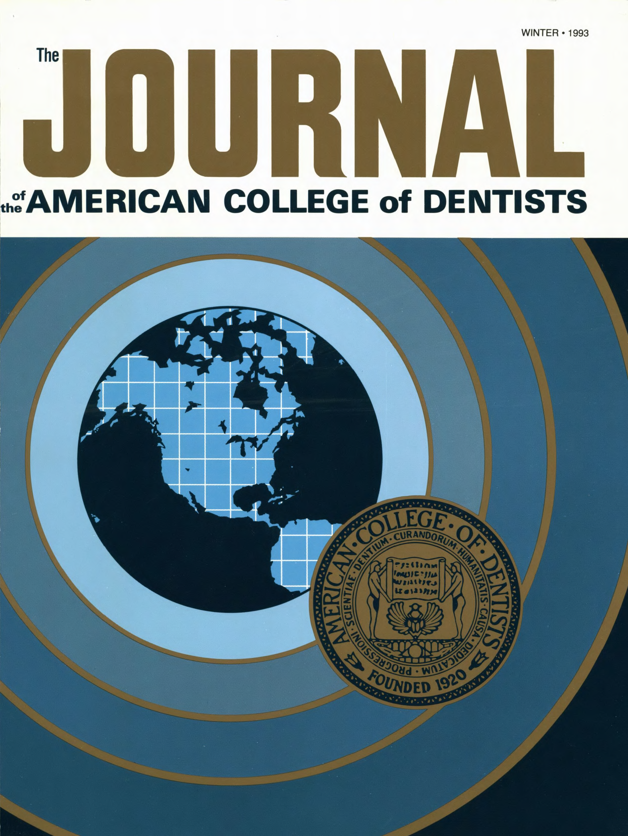 1960s style JACD cover with a blue sonar-style illustration of Earth with concentric blue circles bordered in bronze. A bronze ACD sigil is at the forefront as if stamped.