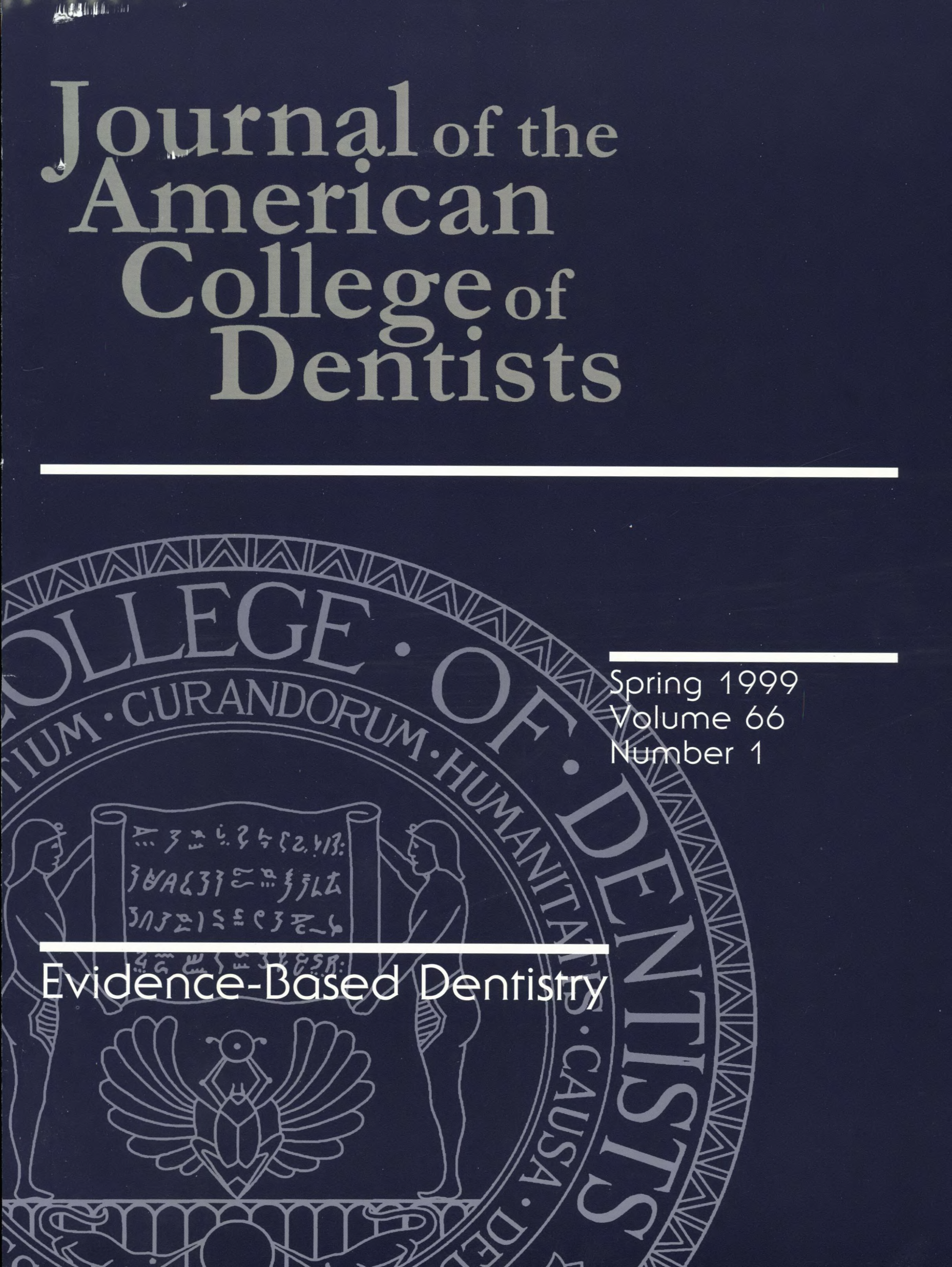 Dark blue JACD cover with a large, light blue ACD seal in the background