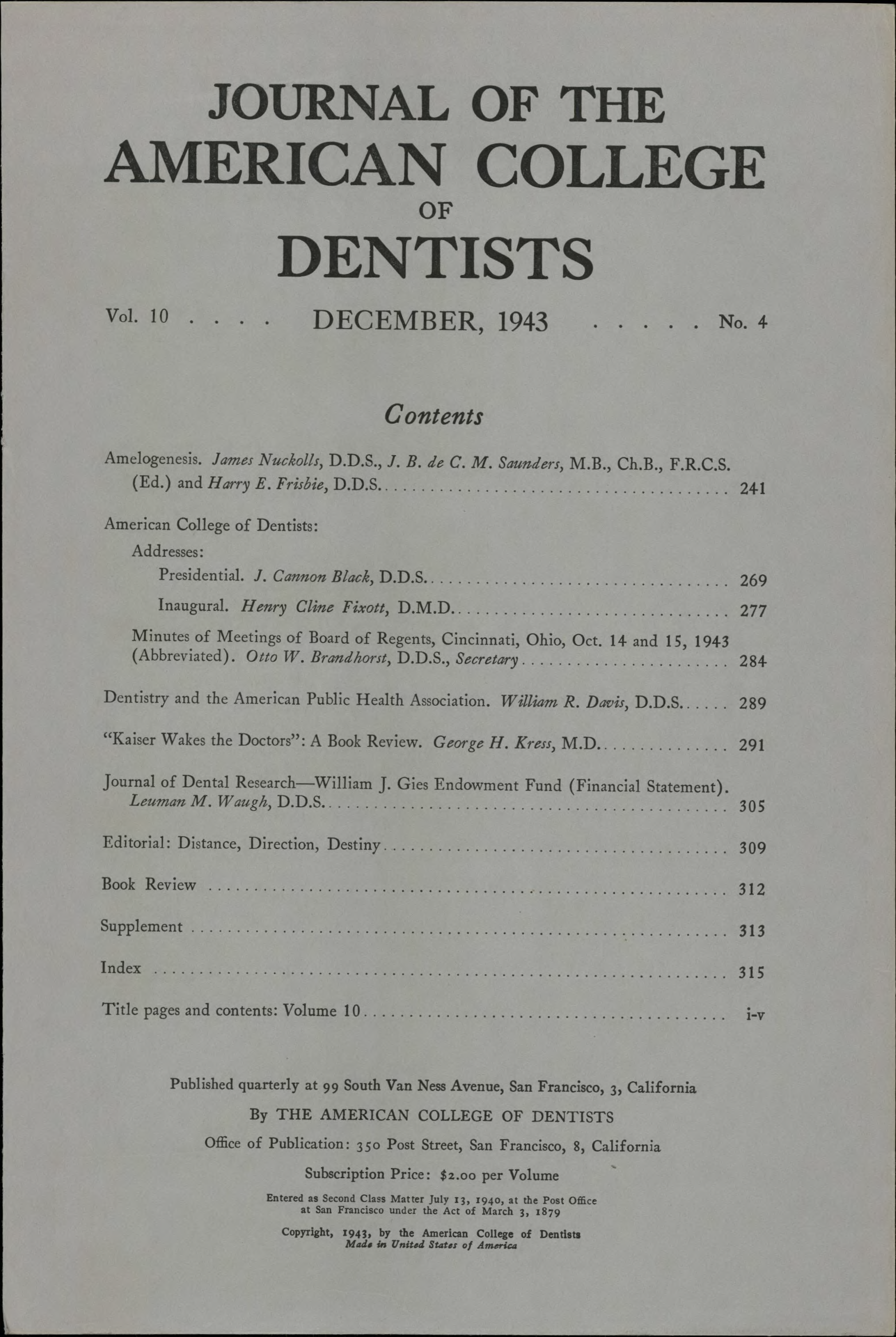 JACD cover made of plain white paper with black, centered text that fills the page.