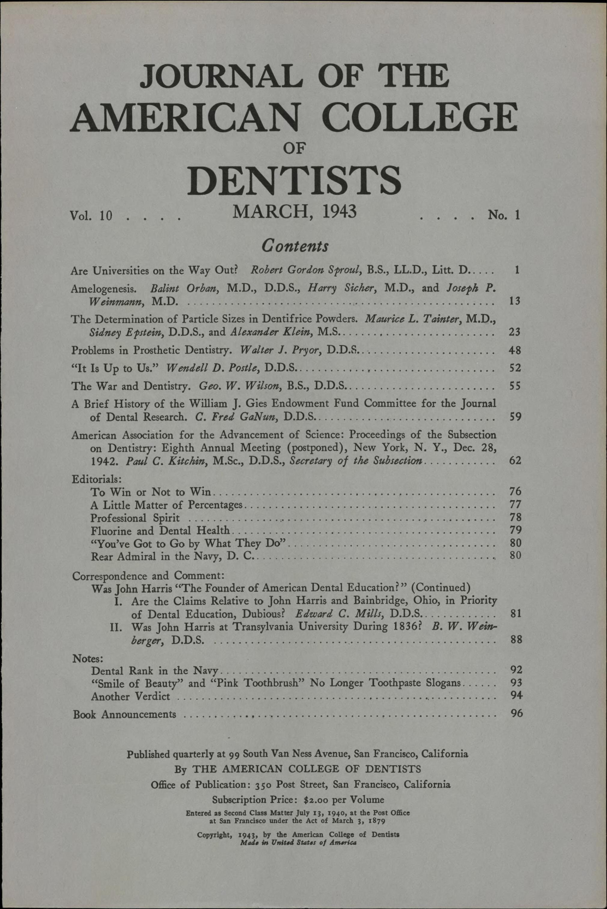 JACD cover made of plain white paper with black, centered text that fills the page.