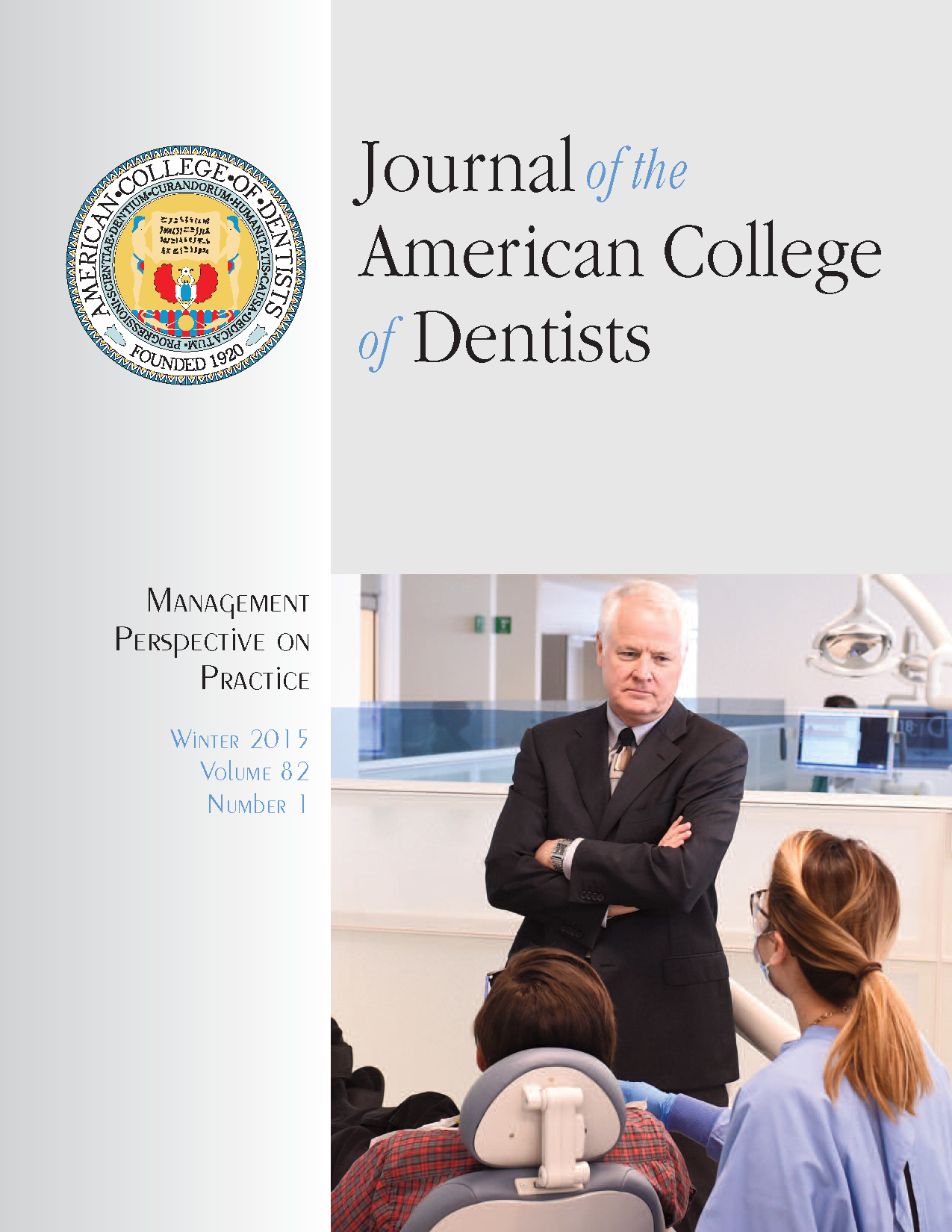 Photo of a man looking sternly at a dentist working with a patient