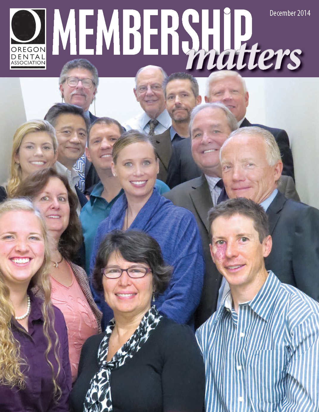 Photograph of the 2014-2015 Oregon Dental Associaton Board of Trustees