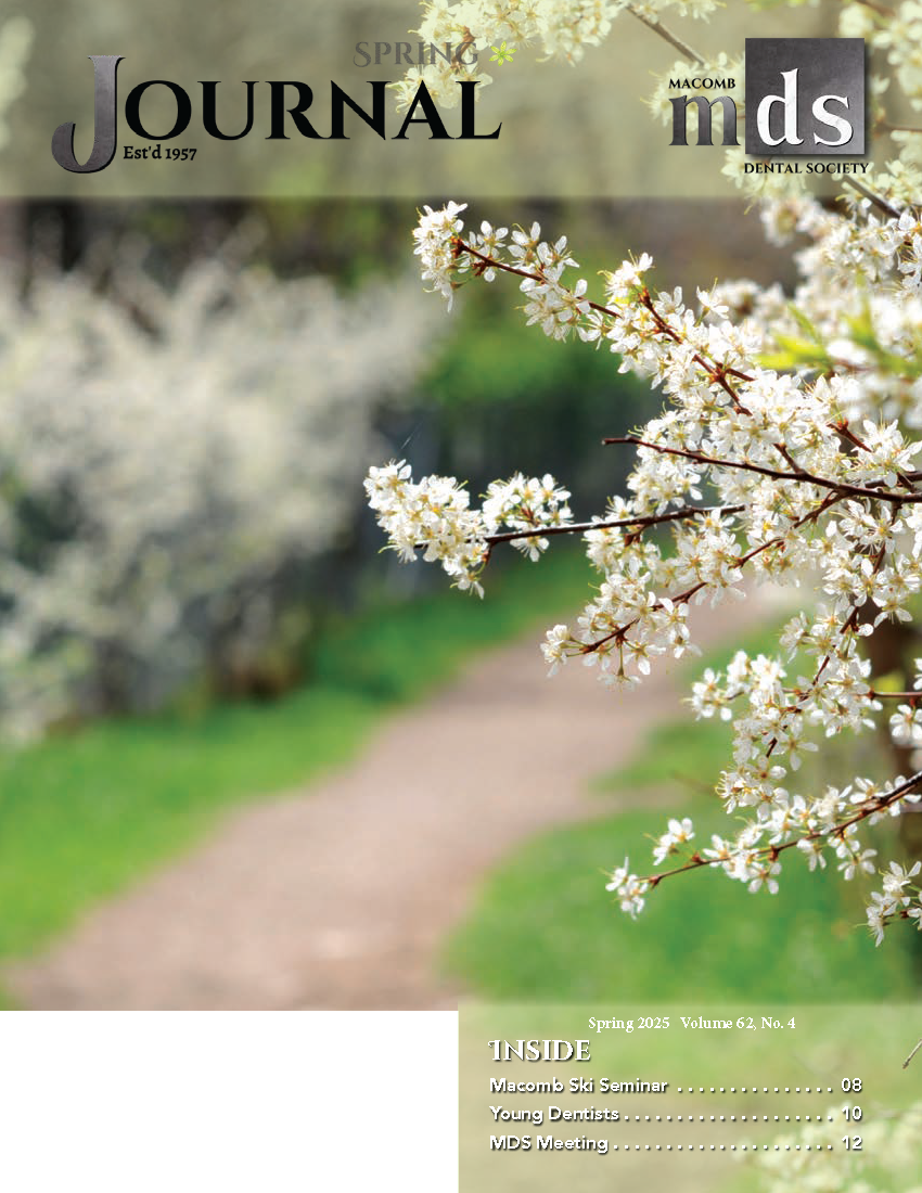 MDS Journal cover with photo of a Bradford pear tree