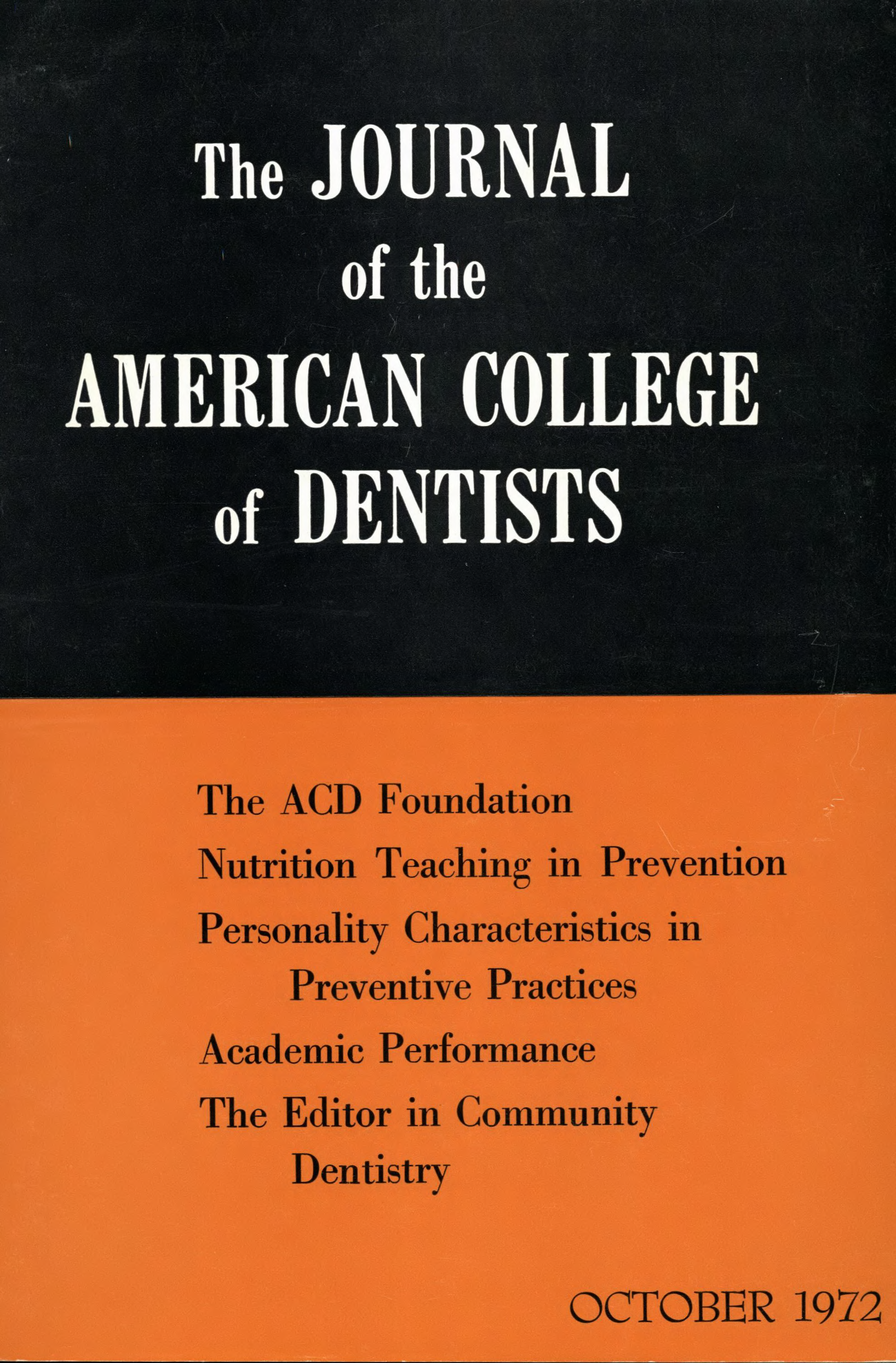 JACD cover split into two horizontally: the top block is black with the title, bottom is orange with featured headlines