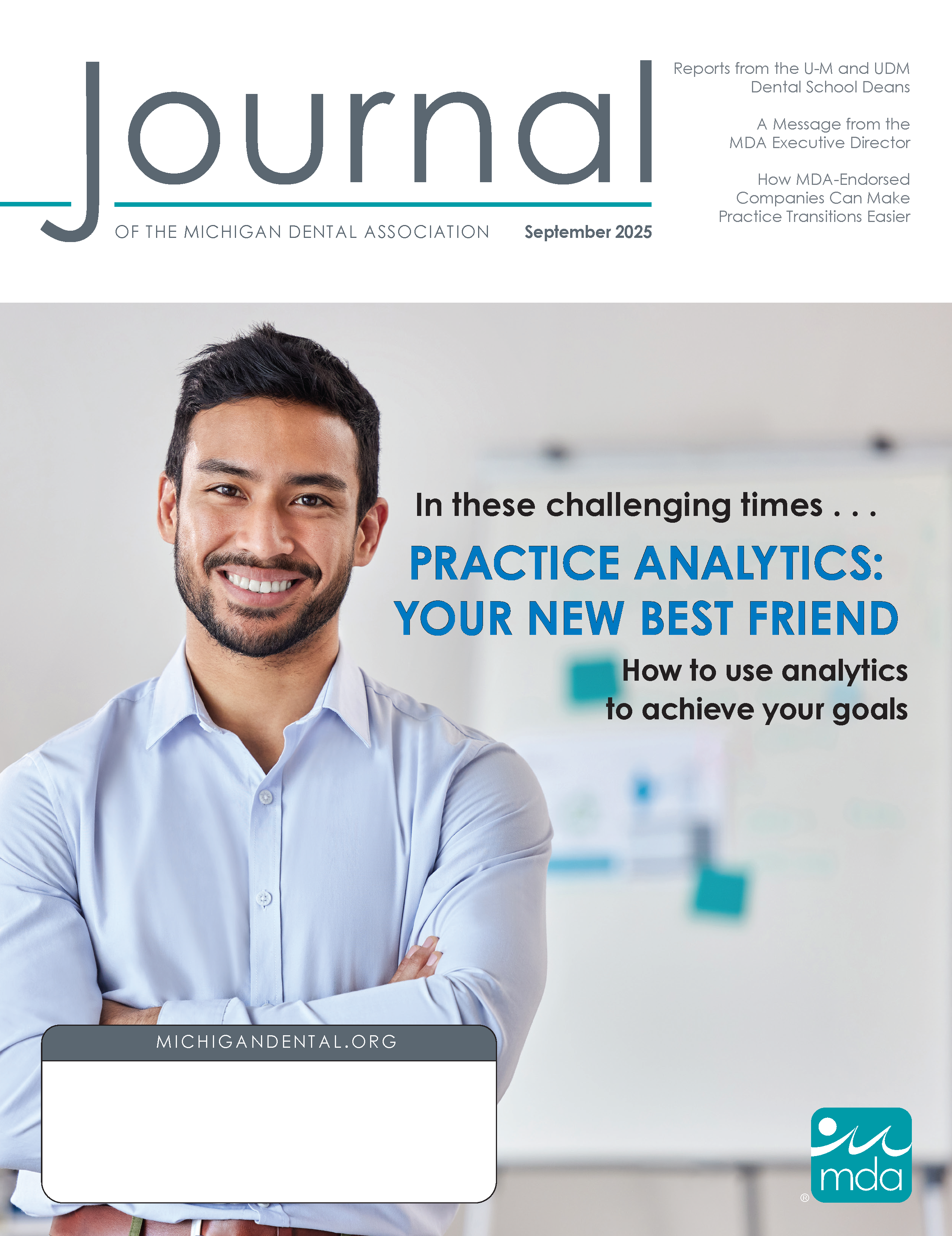 Decorative photo of a professionally dressed man smiling