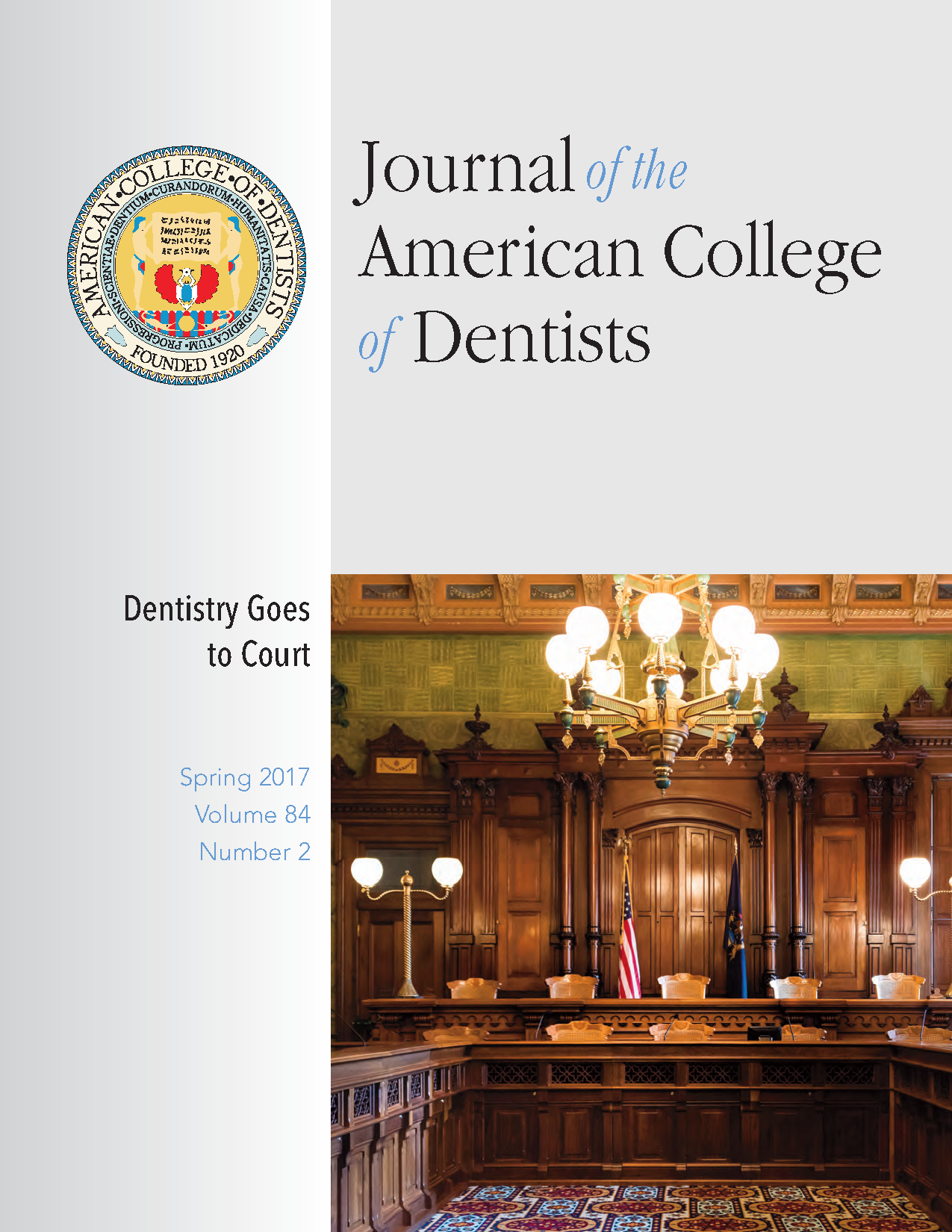 Photo of the Lansing, MI supreme court room. It is decorated in a lavish, art nouveau style.