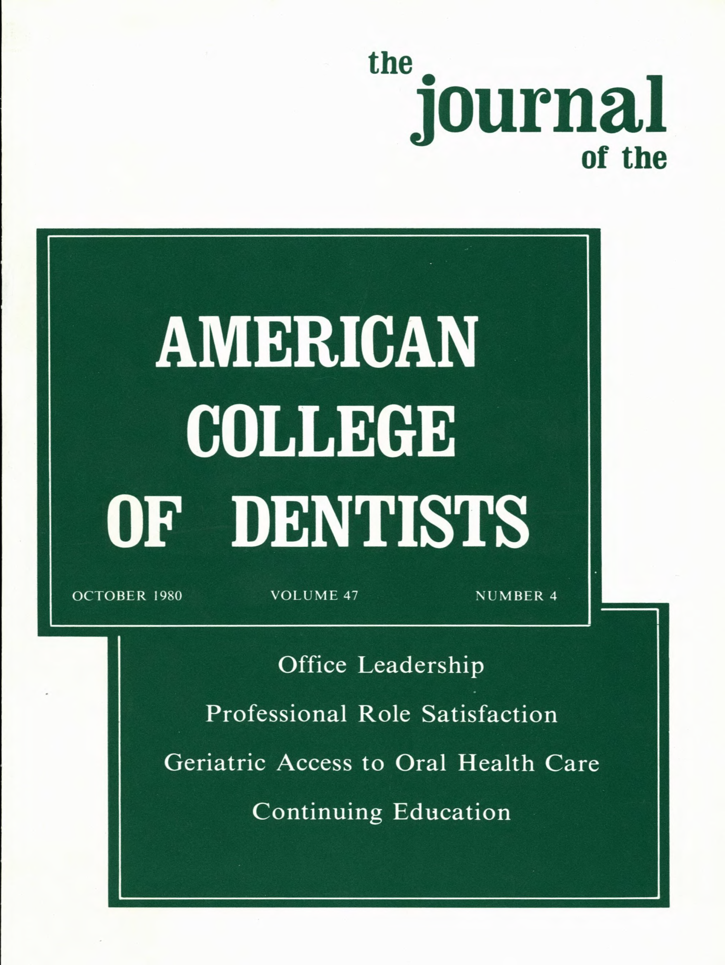 White cover with two blue offset boxes with the journal title and article headlines