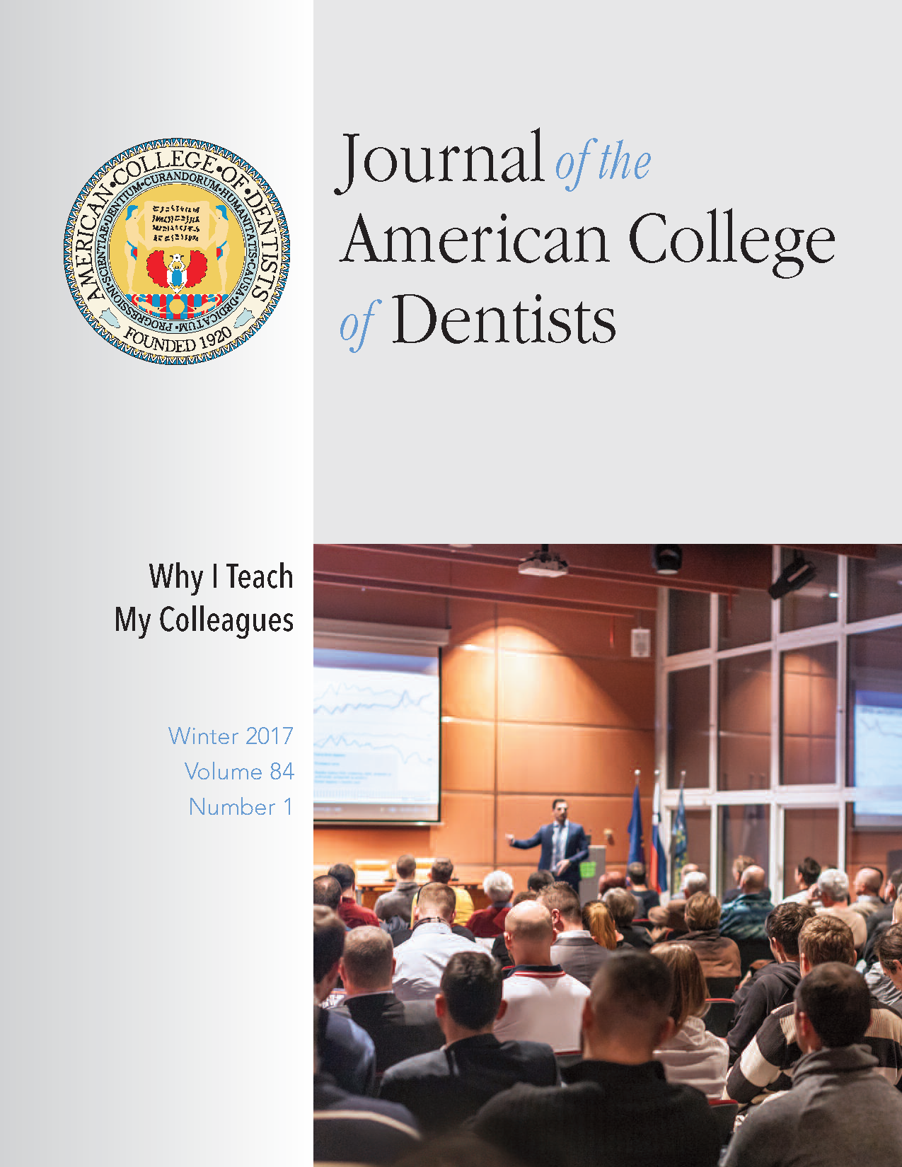 Photo of a dentist presenting to colleagues