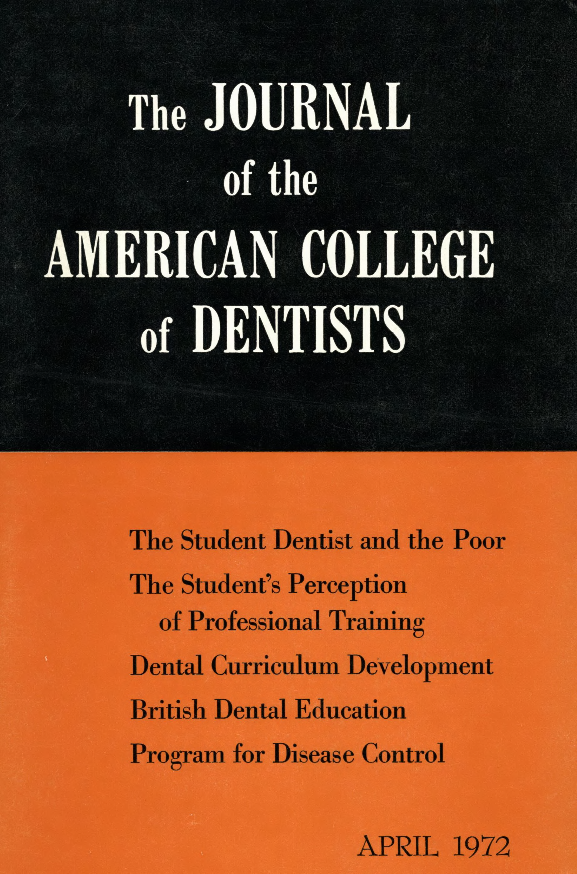 JACD cover split into two horizontally: the top block is black with the title, bottom is orange with featured headlines