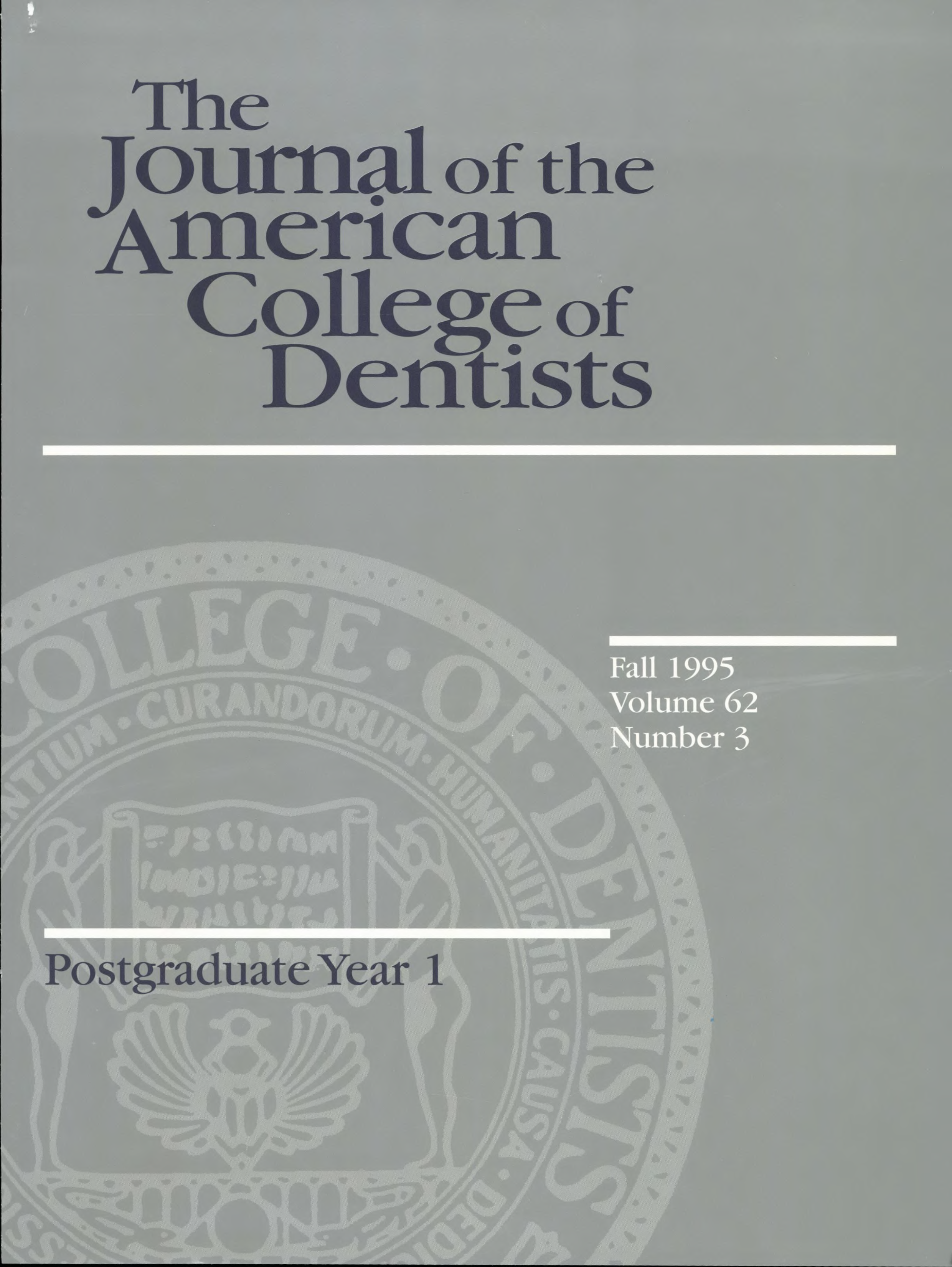 Gray JACD cover with a large, light gray ACD seal in the background