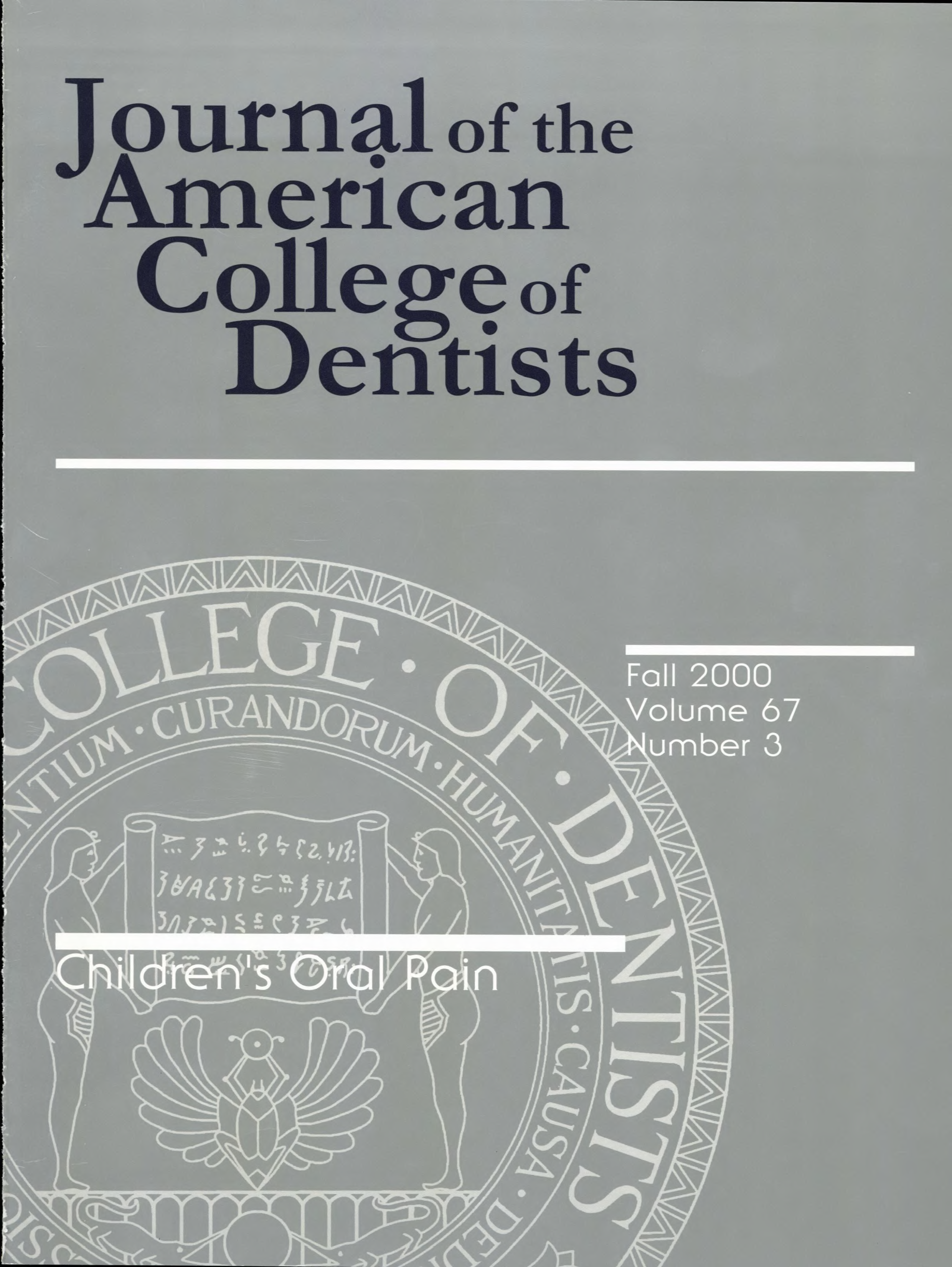 Dark gray JACD cover with a large light gray ACD seal in the background