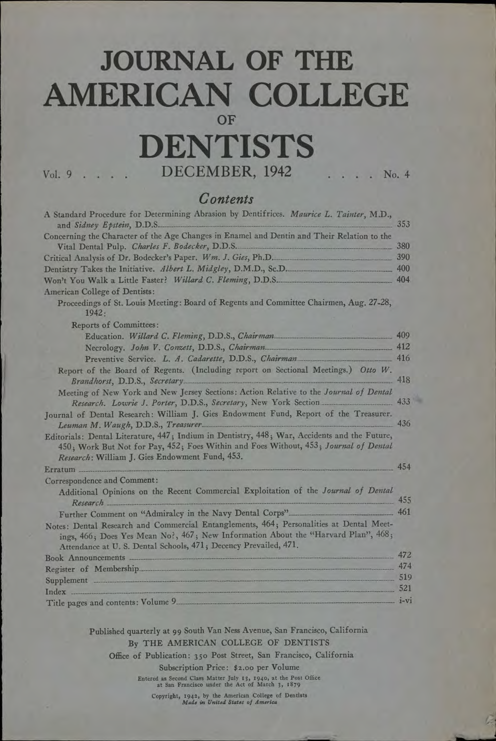 JACD cover made of plain white paper with black, centered text that fills the page.