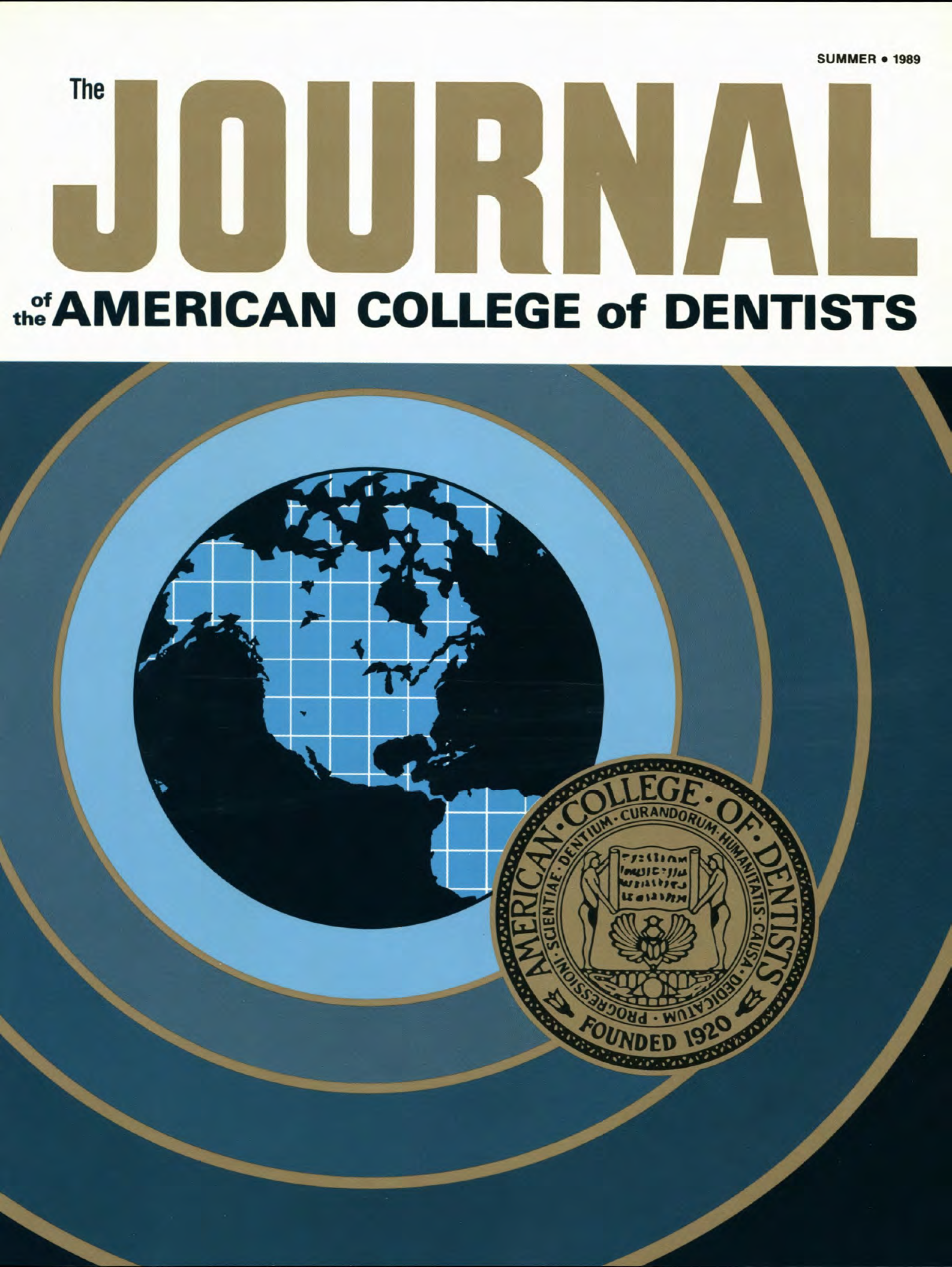 1960s style JACD cover with a blue sonar-style illustration of Earth with concentric blue circles bordered in bronze. A bronze ACD sigil is at the forefront as if stamped.