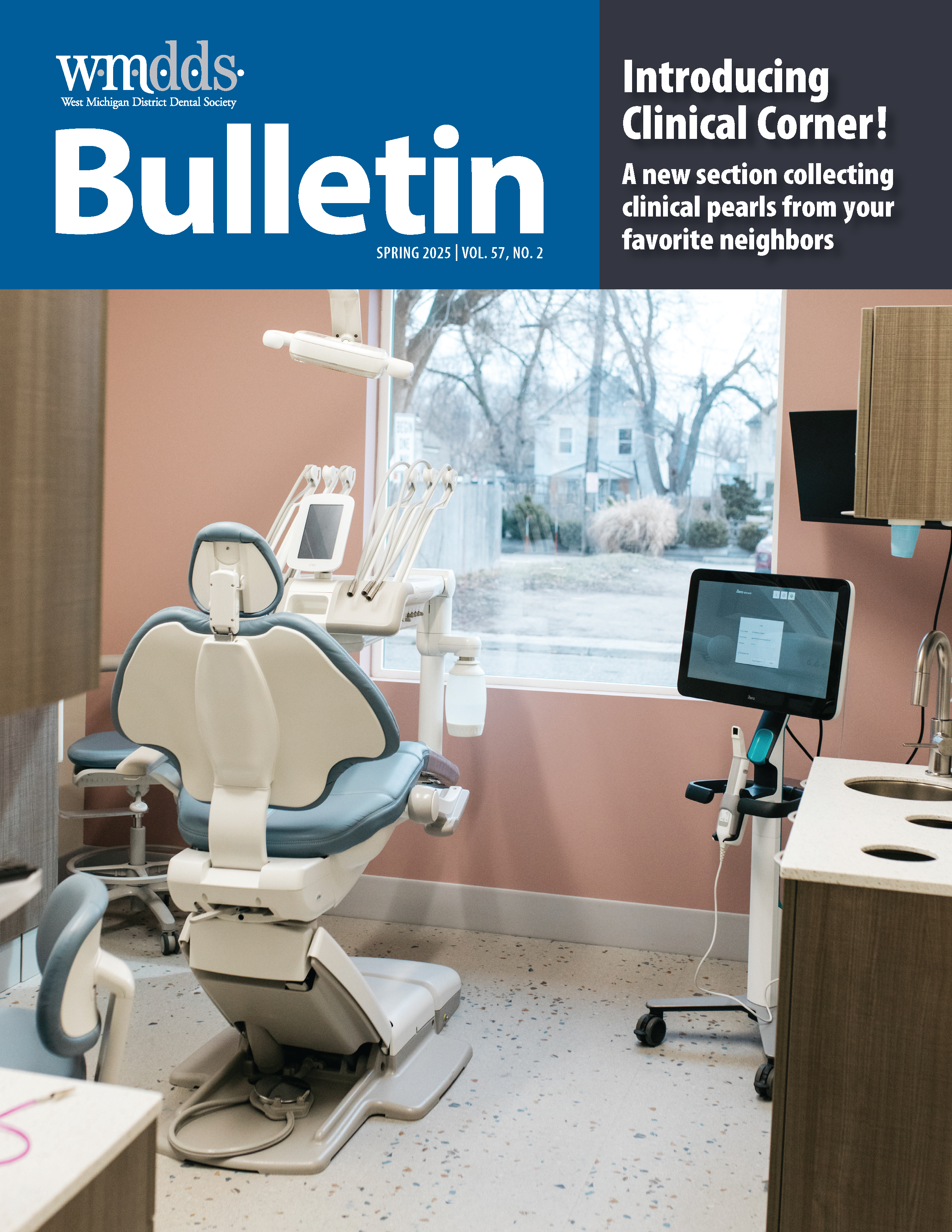 Photo of empty dental chair in a nice dental office