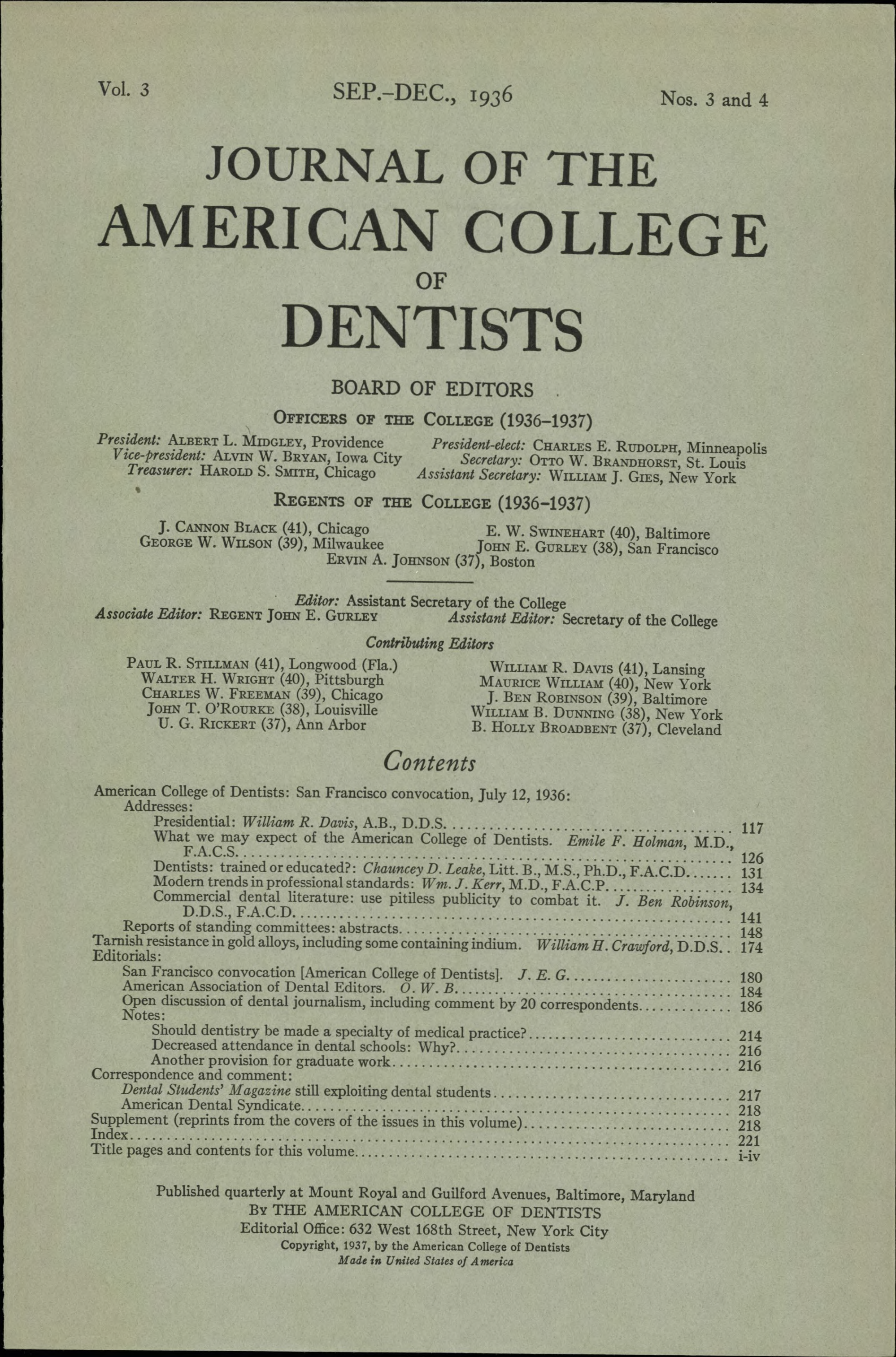 JACD cover made of plain white paper with black, centered text that fills the page.