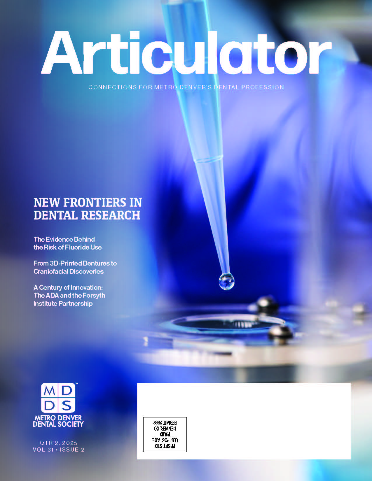 Cover art for the MDDS 2nd quarter 2025 Articulator Magazine