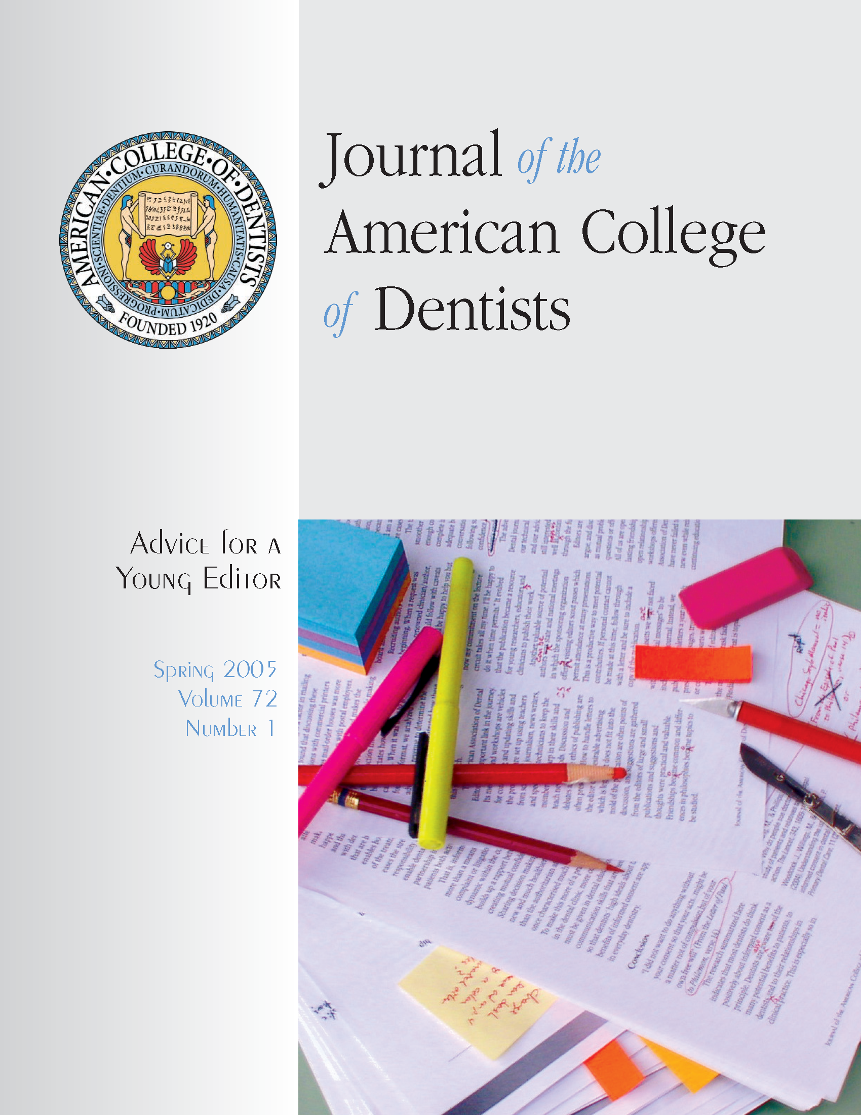 Photo of office supplies and marked up papers