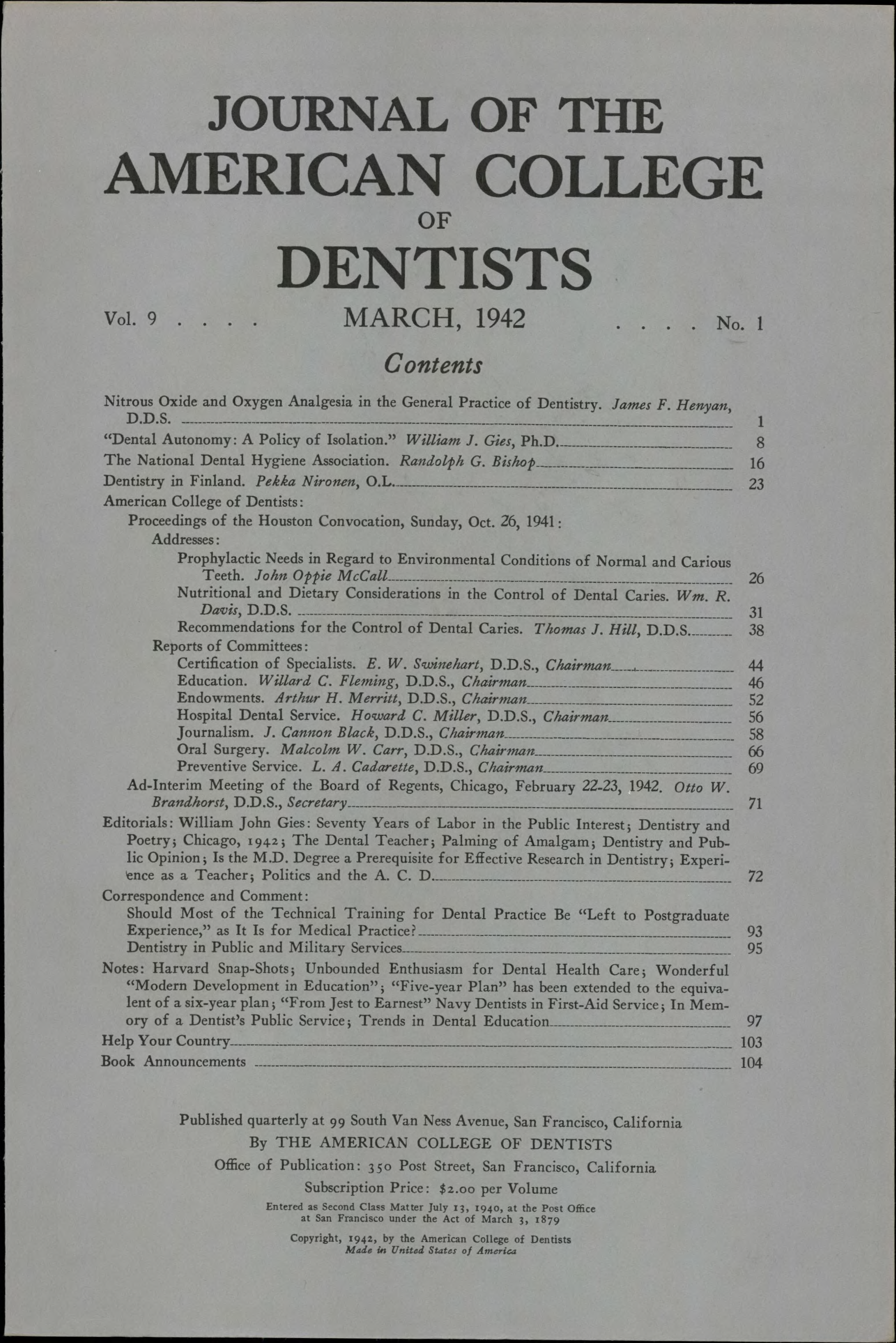 JACD cover made of plain white paper with black, centered text that fills the page.