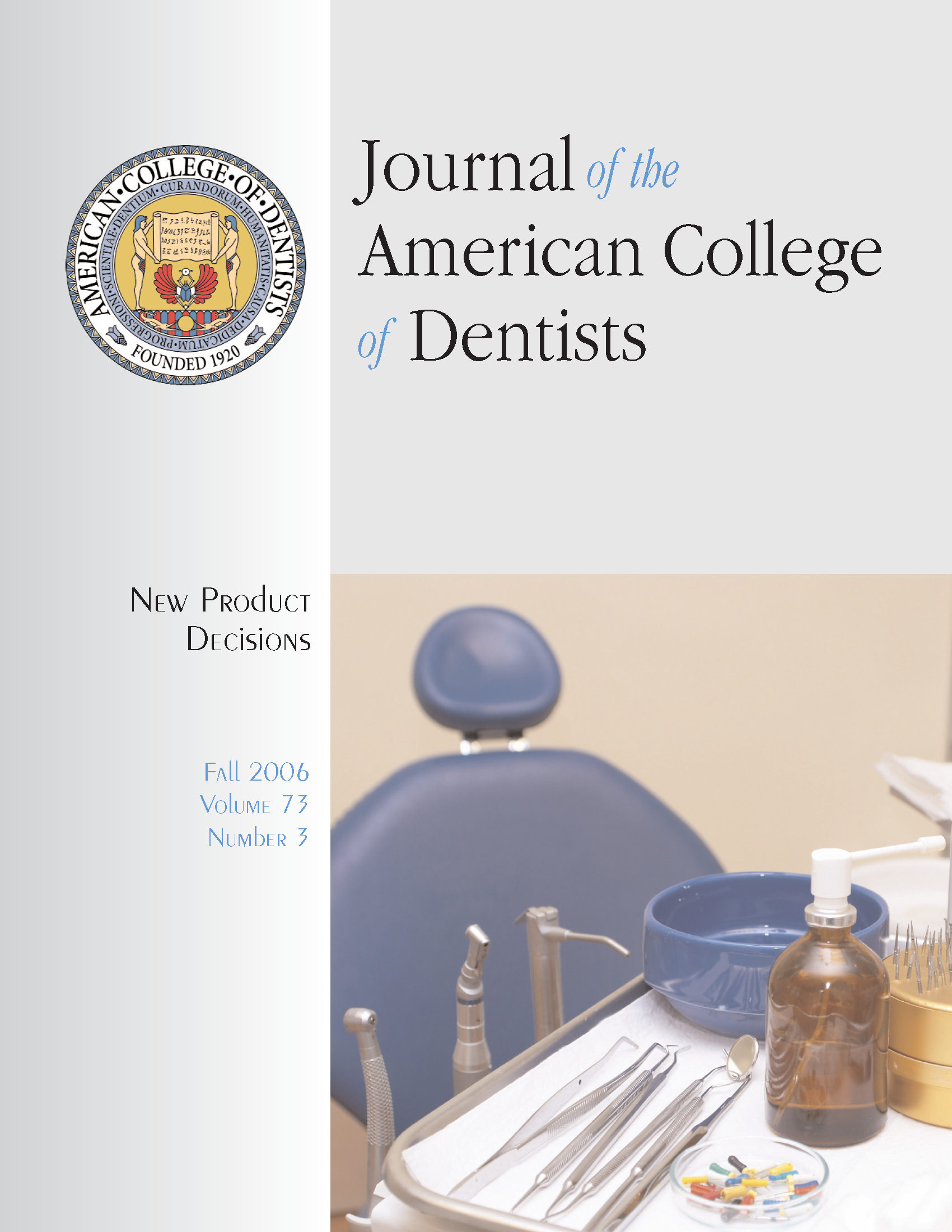 Photo of an empty dental chair with a prepped instrument tray.