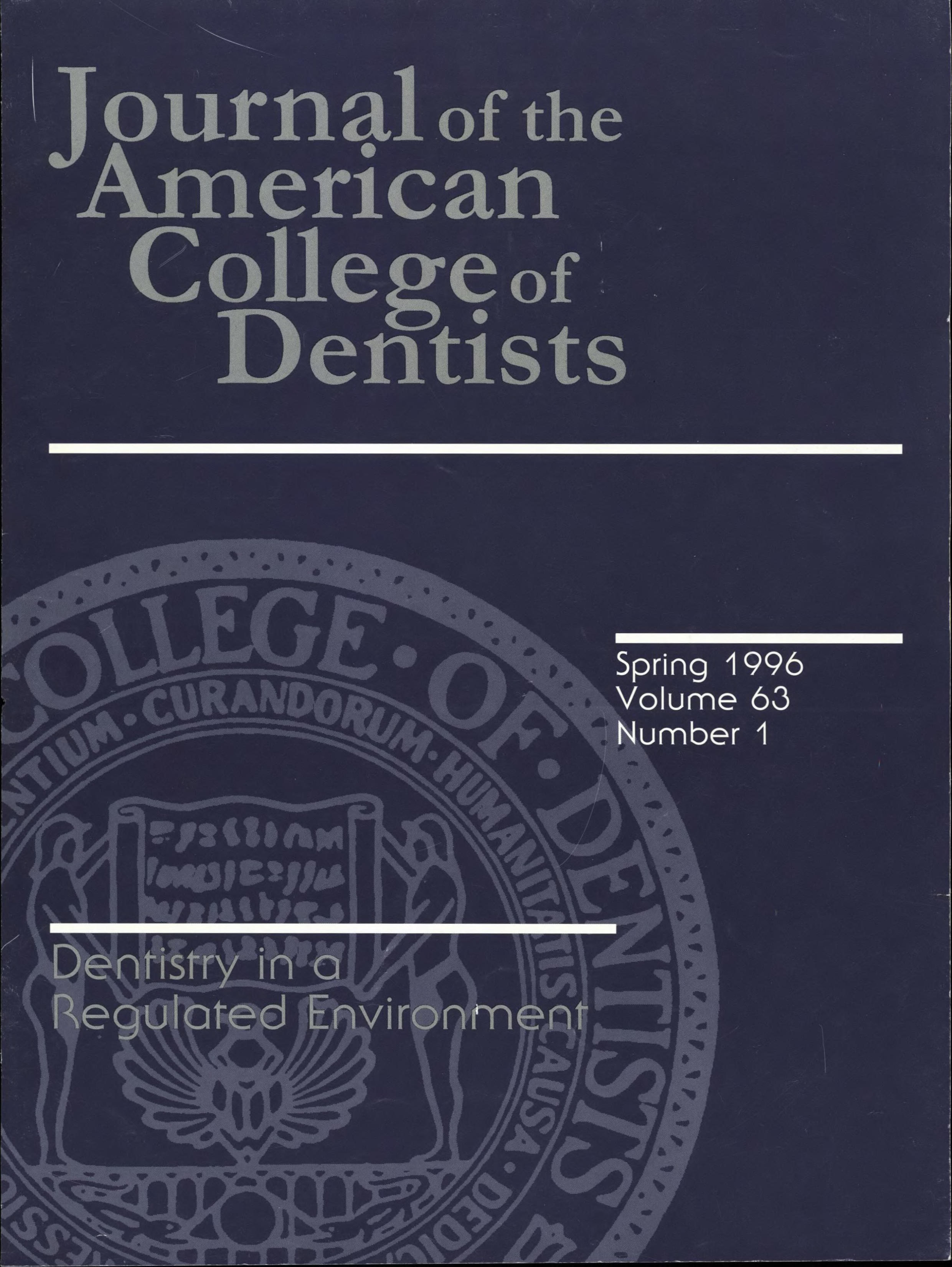 Dark blue JACD cover with a large, light gray ACD seal in the background