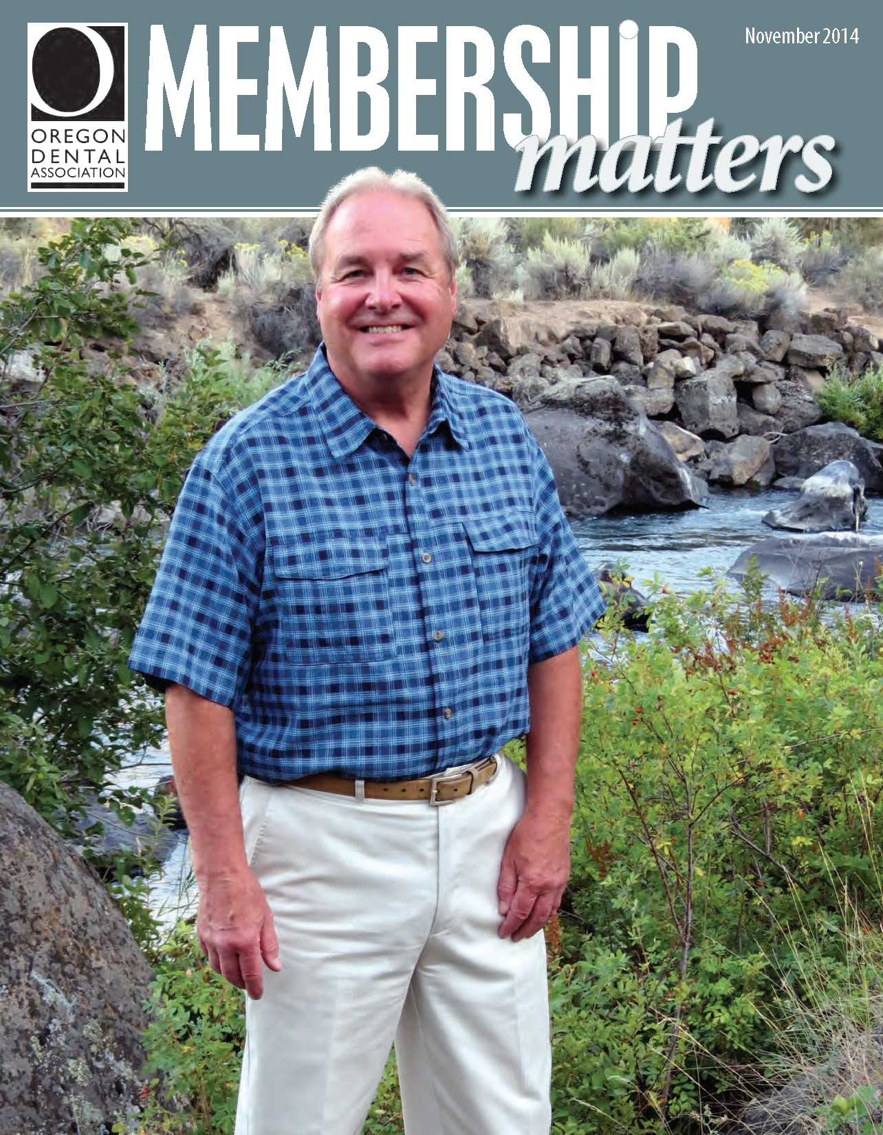 Photograph of the 2014-2015 Oregon Dental Assocaiton president Steven Timm, DMD