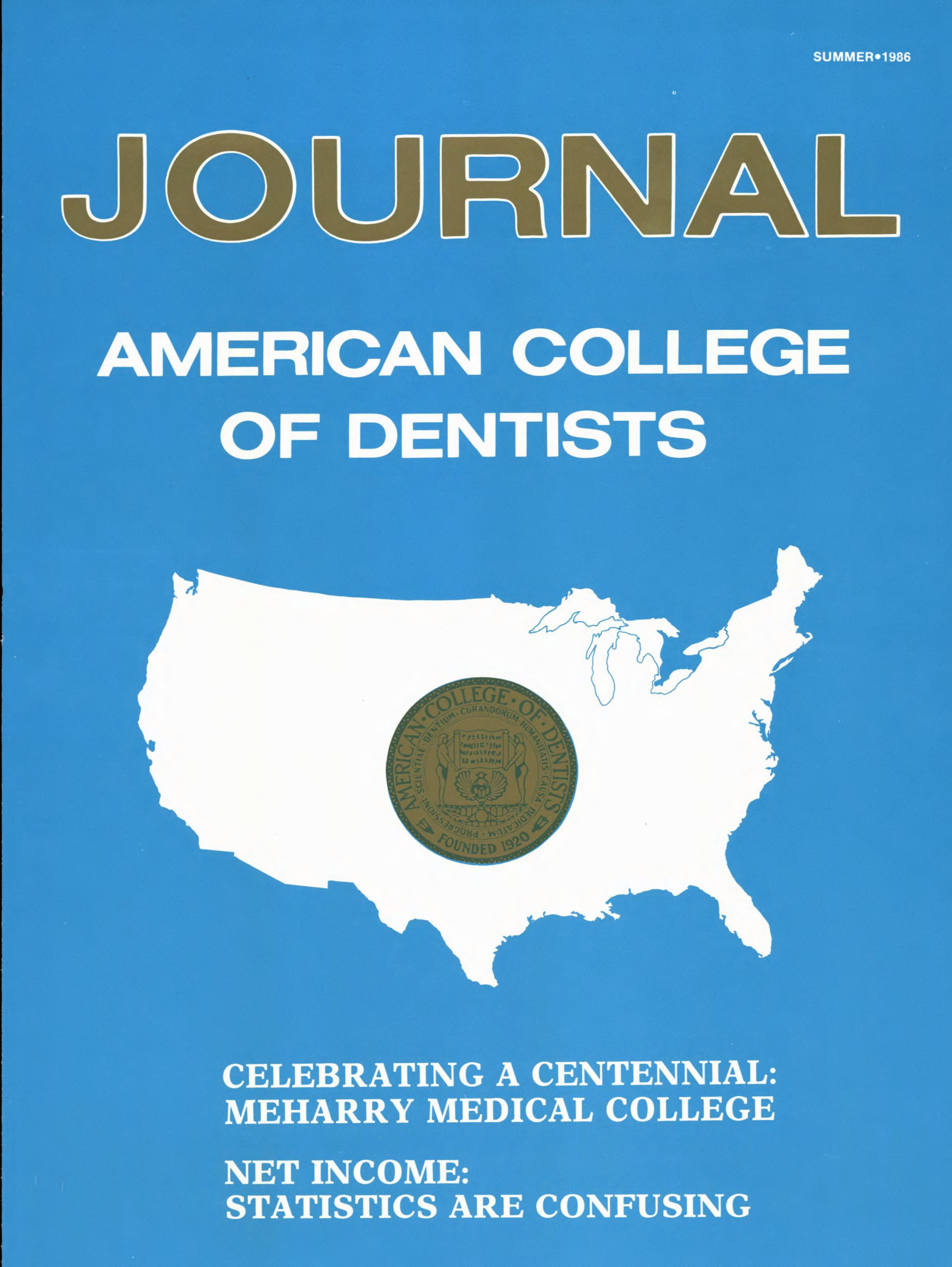 JACD cover with a blank white map of the United States on a light blue background. A gold ACD seal is inside.