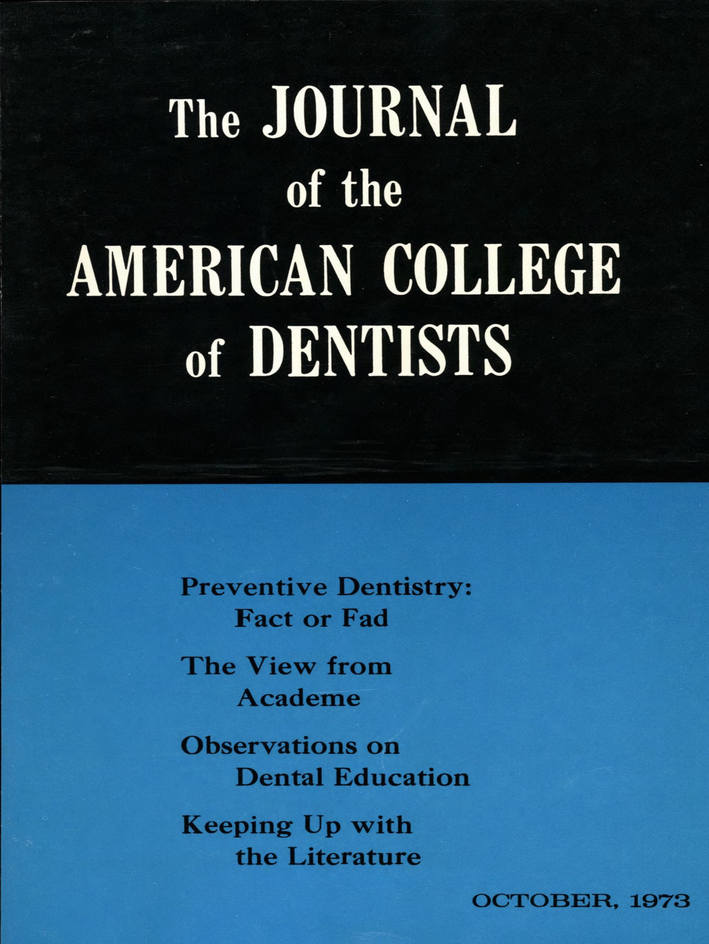 JACD cover split into two horizontally: the top block is black with the title, bottom is blue with featured headlines