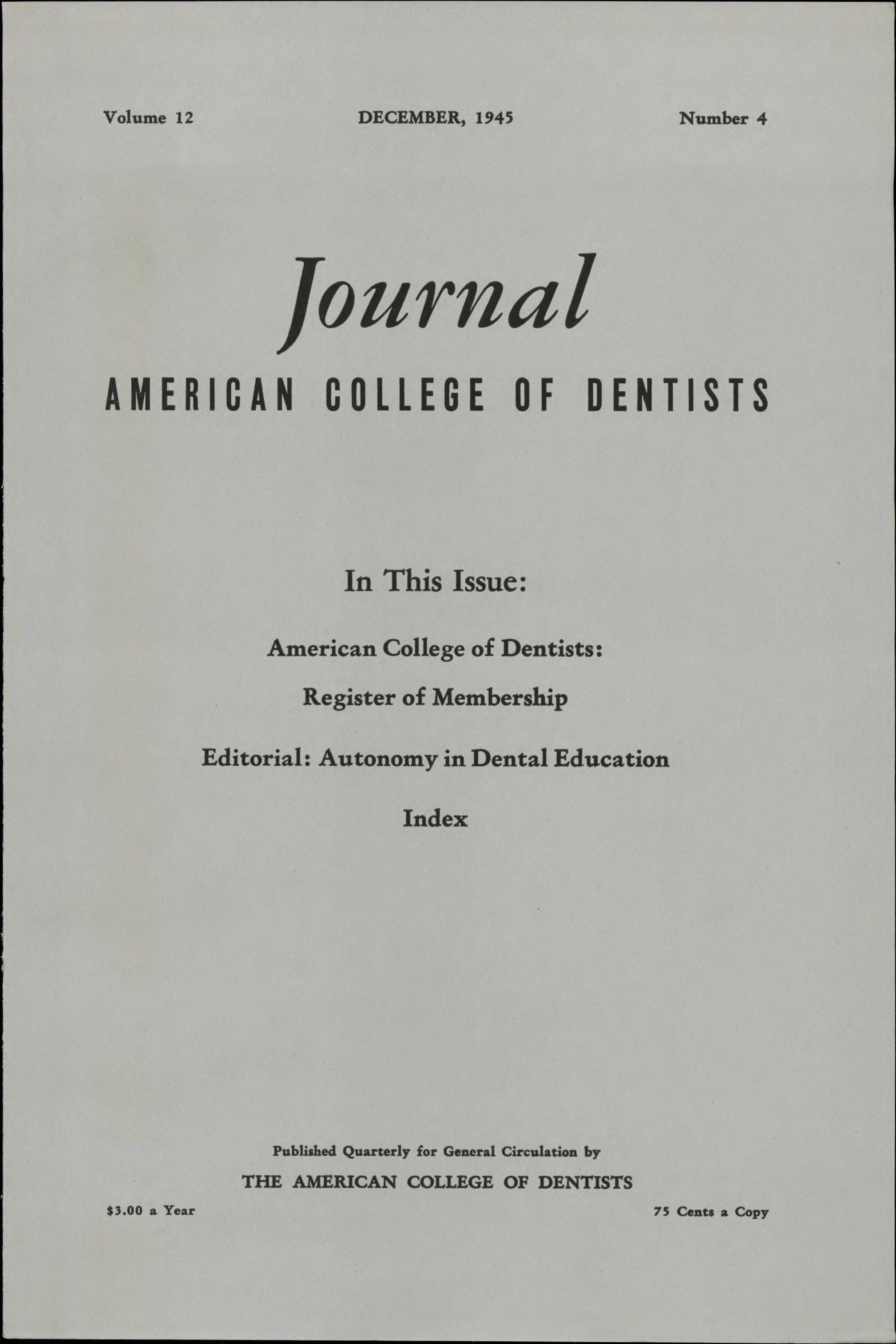 JACD cover made of plain white paper with black, centered text.