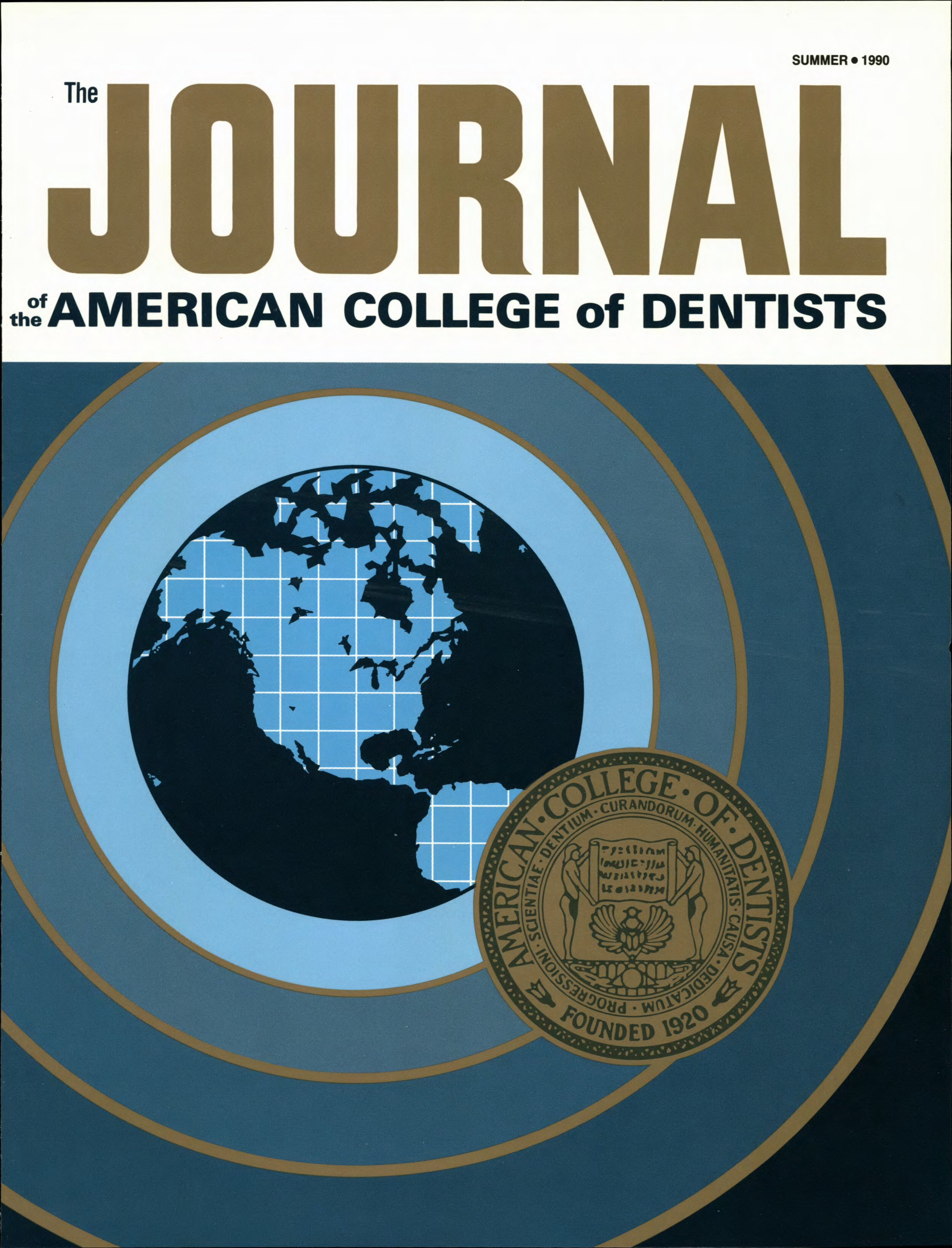 1960s style JACD cover with a blue sonar-style illustration of Earth with concentric blue circles bordered in bronze. A bronze ACD sigil is at the forefront as if stamped.