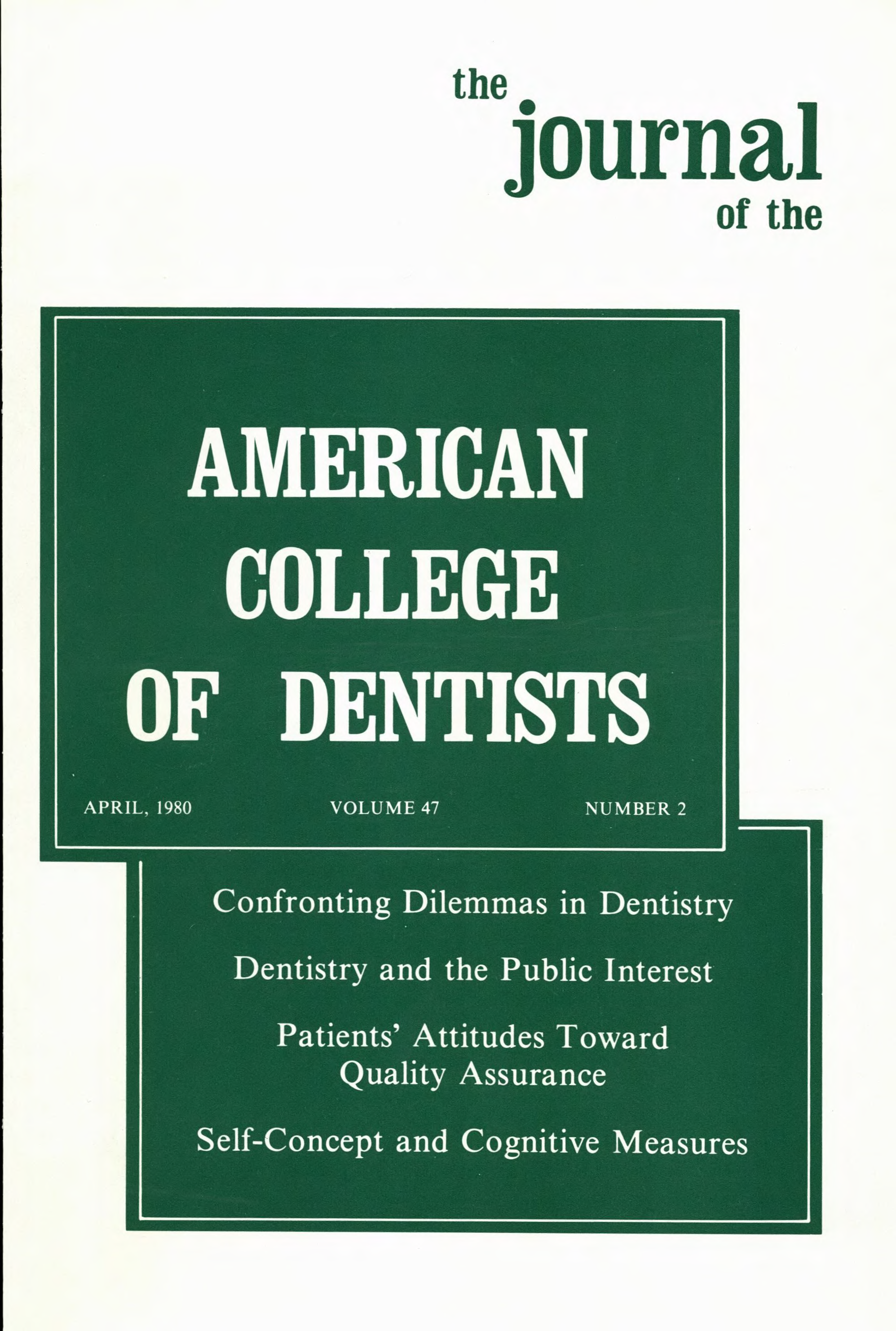 White cover with two blue offset boxes with the journal title and article headlines