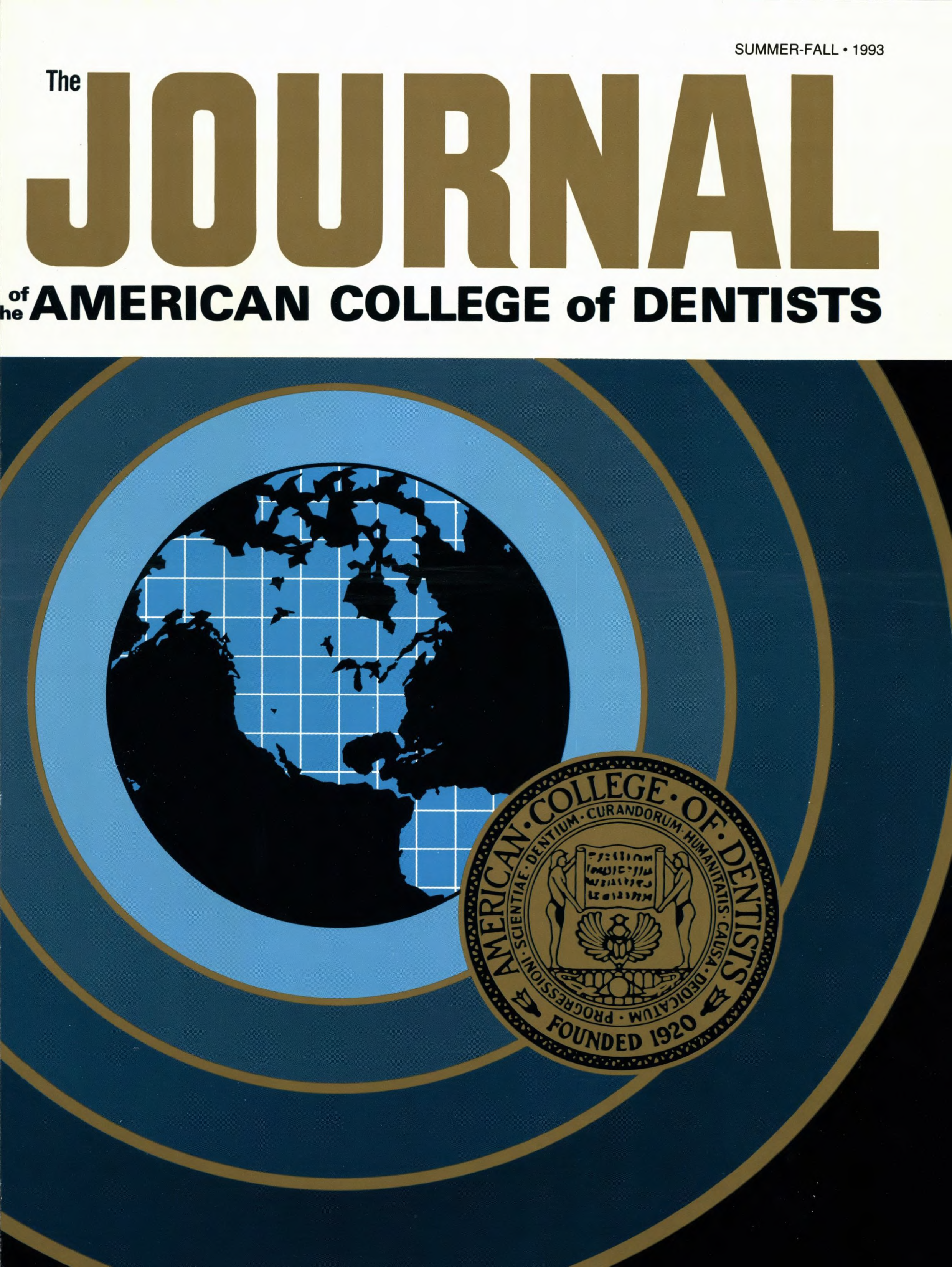 1960s style JACD cover with a blue sonar-style illustration of Earth with concentric blue circles bordered in bronze. A bronze ACD sigil is at the forefront as if stamped.