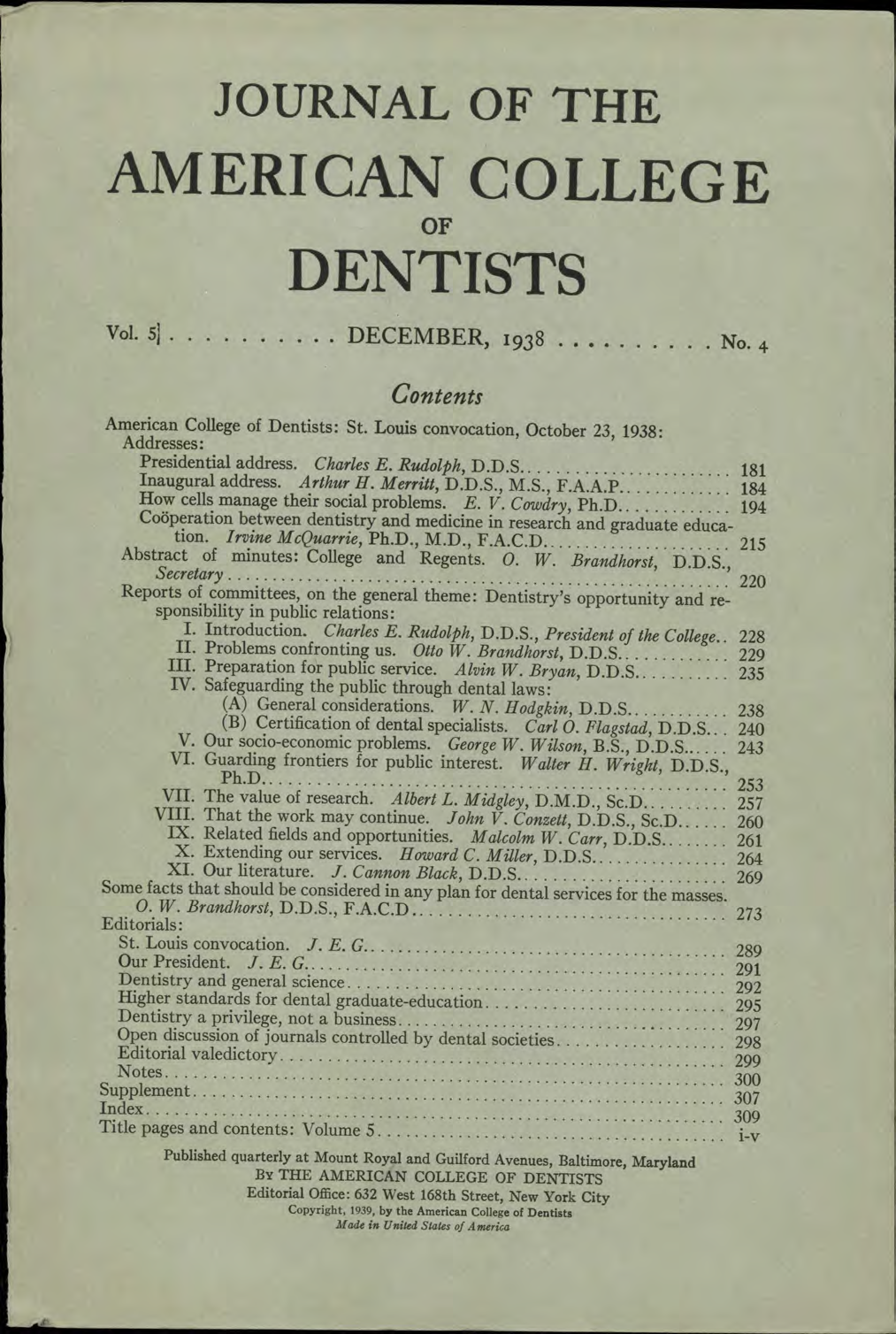 JACD cover made of plain white paper with black, centered text that fills the page.