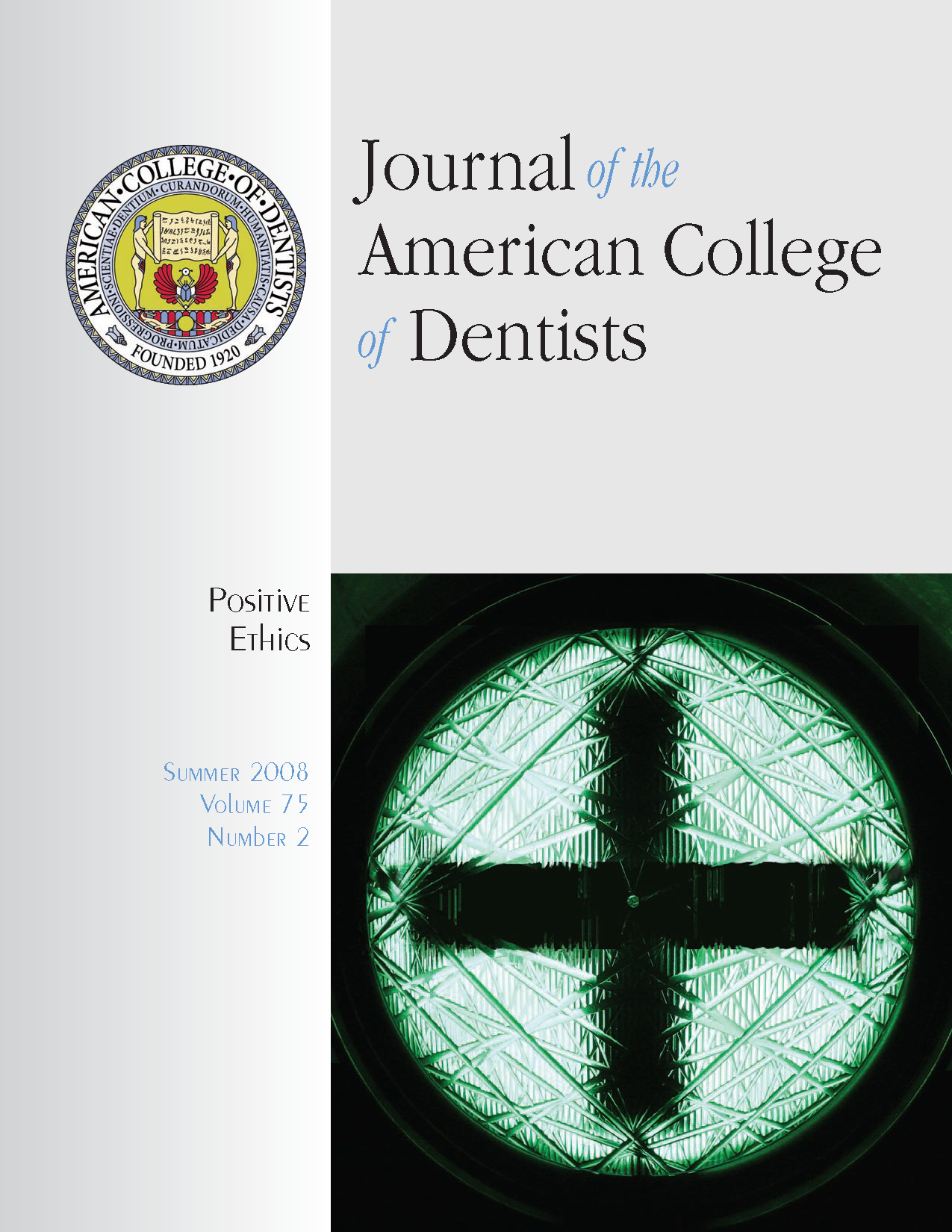 Photo of a dentist's overhead light. The internal structure is shaped like a +