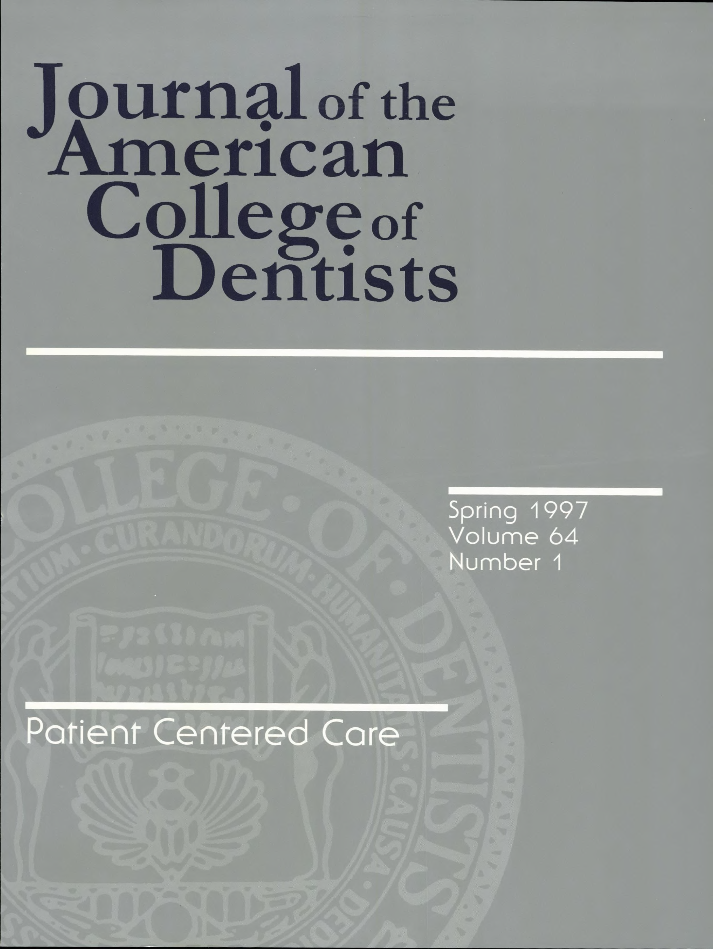 Dark gray JACD cover with a large, light gray ACD seal in the background