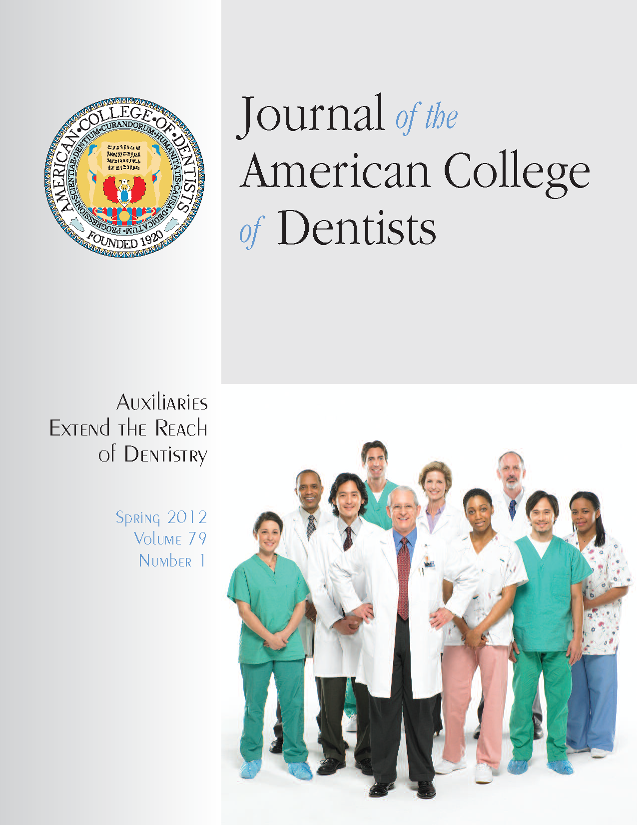 Photo of healthcare workers, some wearing scrubs, some white coats