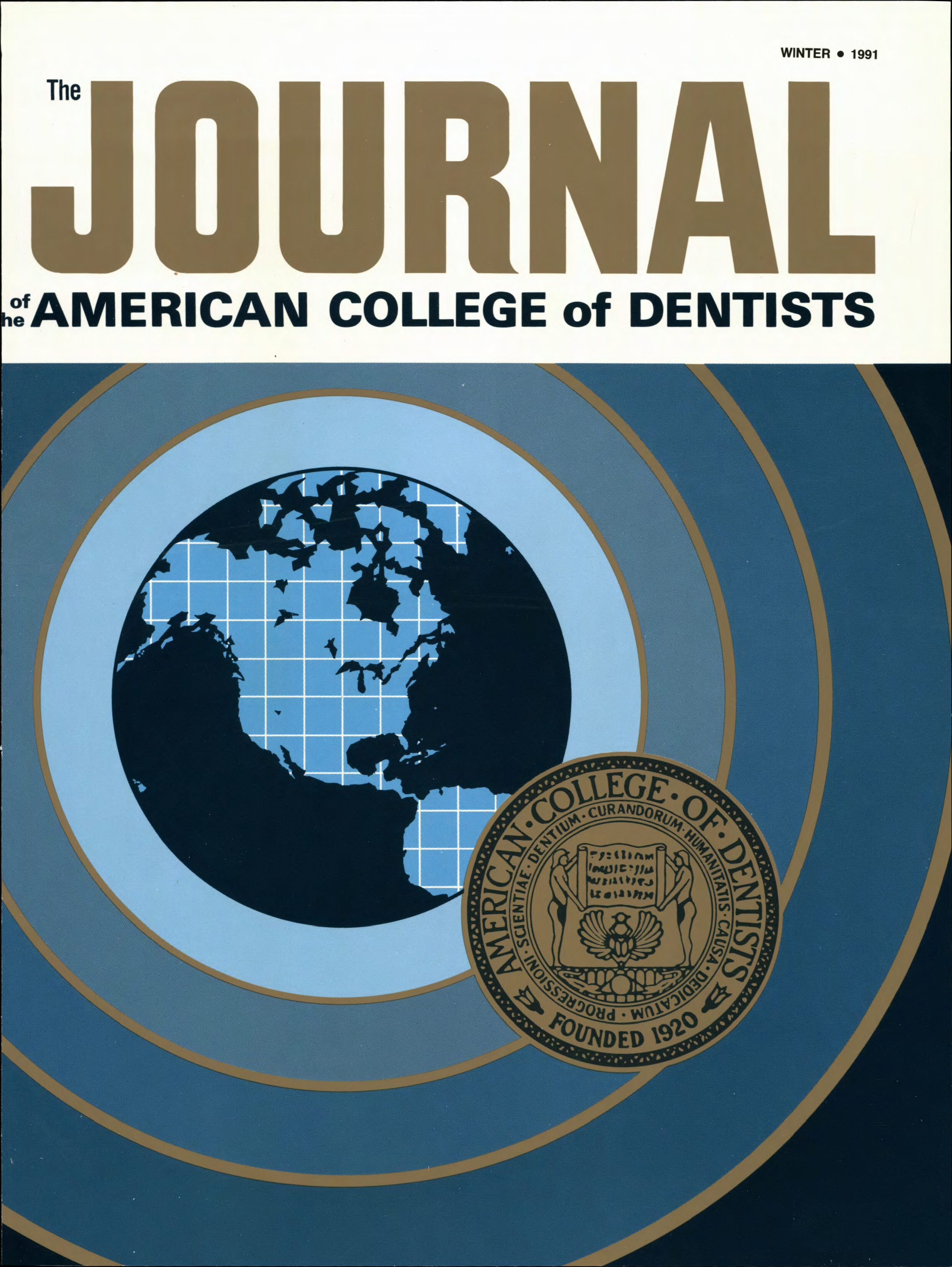 1960s style JACD cover with a blue sonar-style illustration of Earth with concentric blue circles bordered in bronze. A bronze ACD sigil is at the forefront as if stamped.