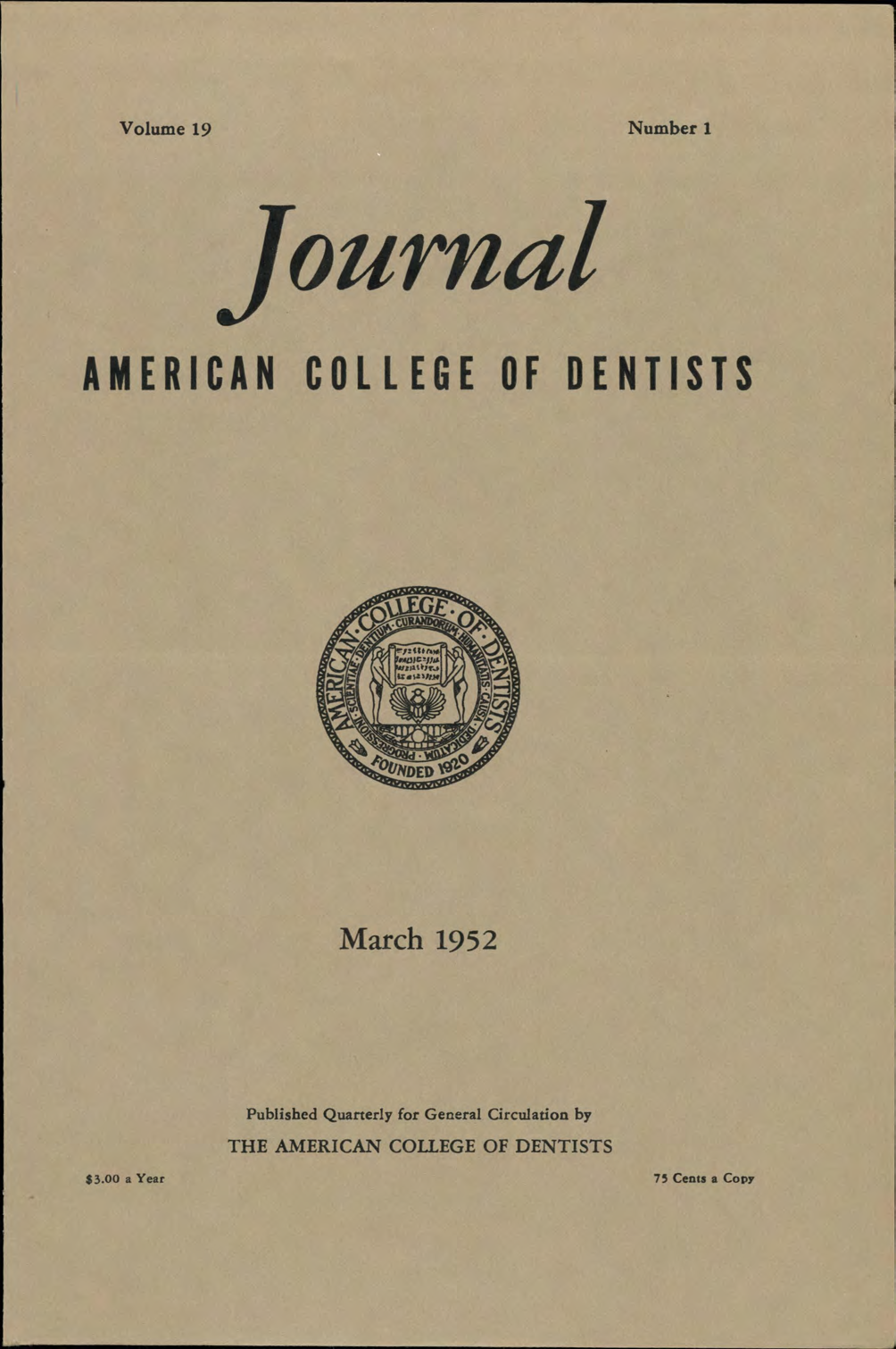 JACD cover made of parchment with black text and a black ACD seal