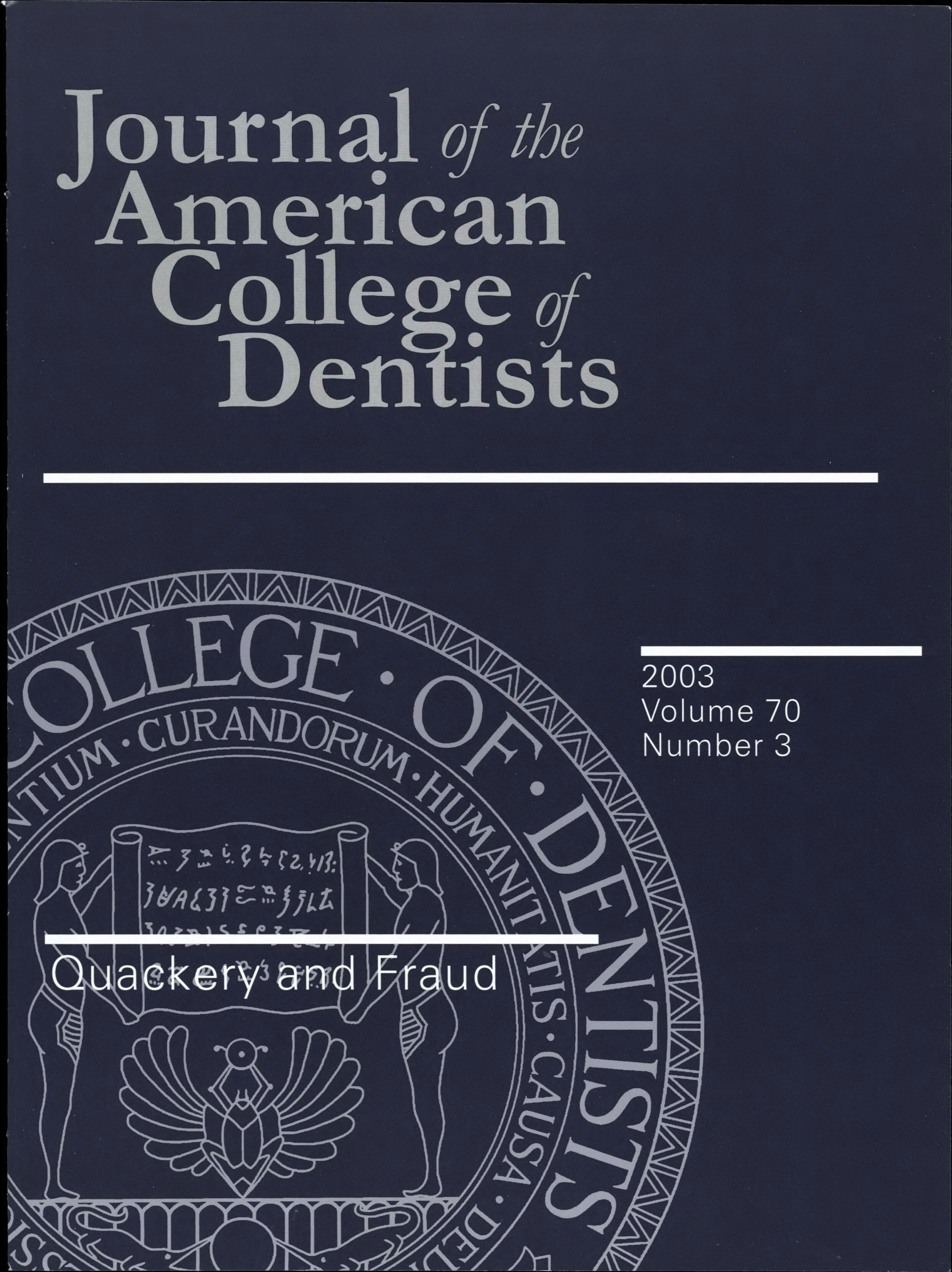 Navy blue JACD cover with the official ACD seal in the background