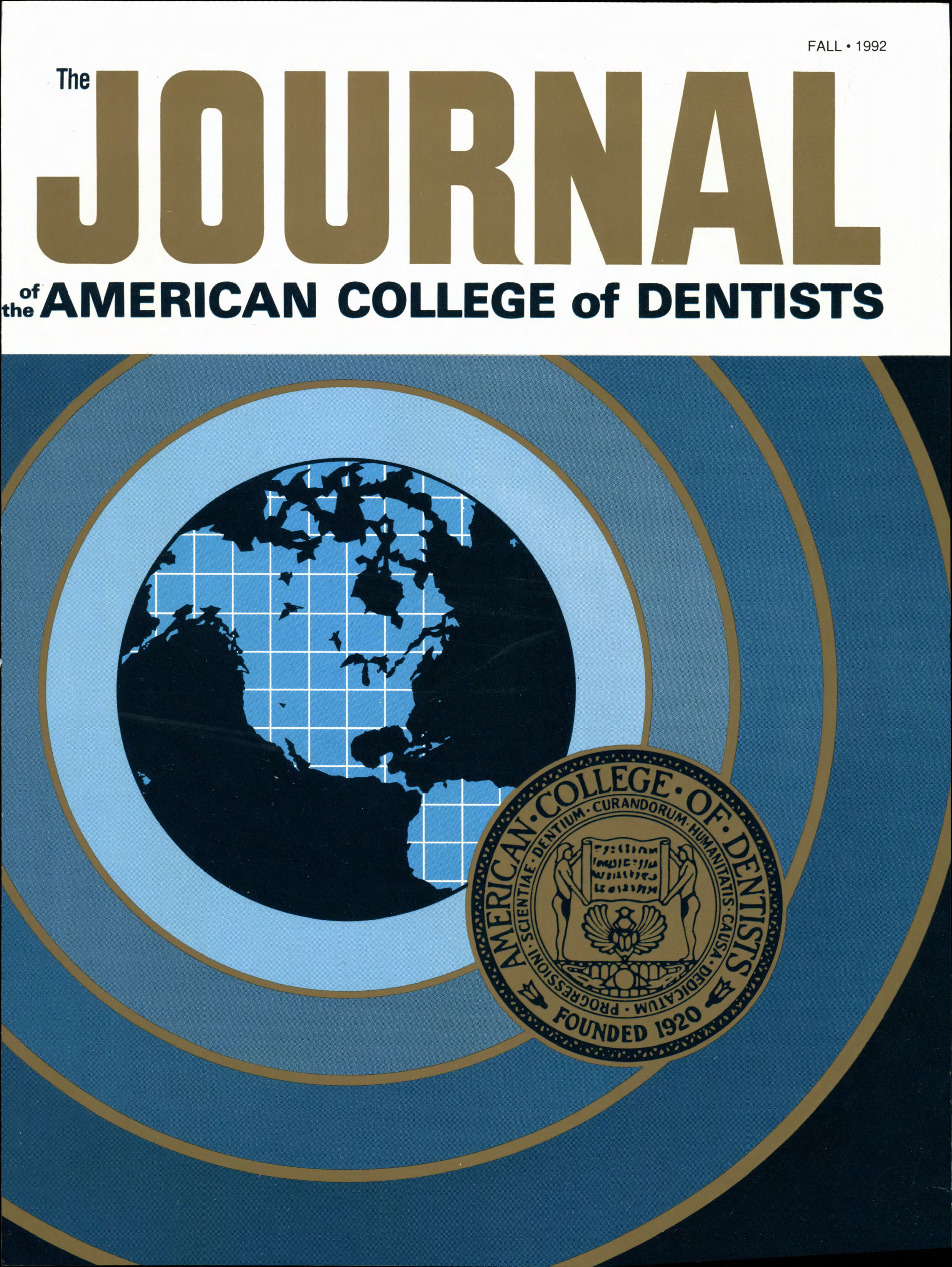 1960s style JACD cover with a blue sonar-style illustration of Earth with concentric blue circles bordered in bronze. A bronze ACD sigil is at the forefront as if stamped.