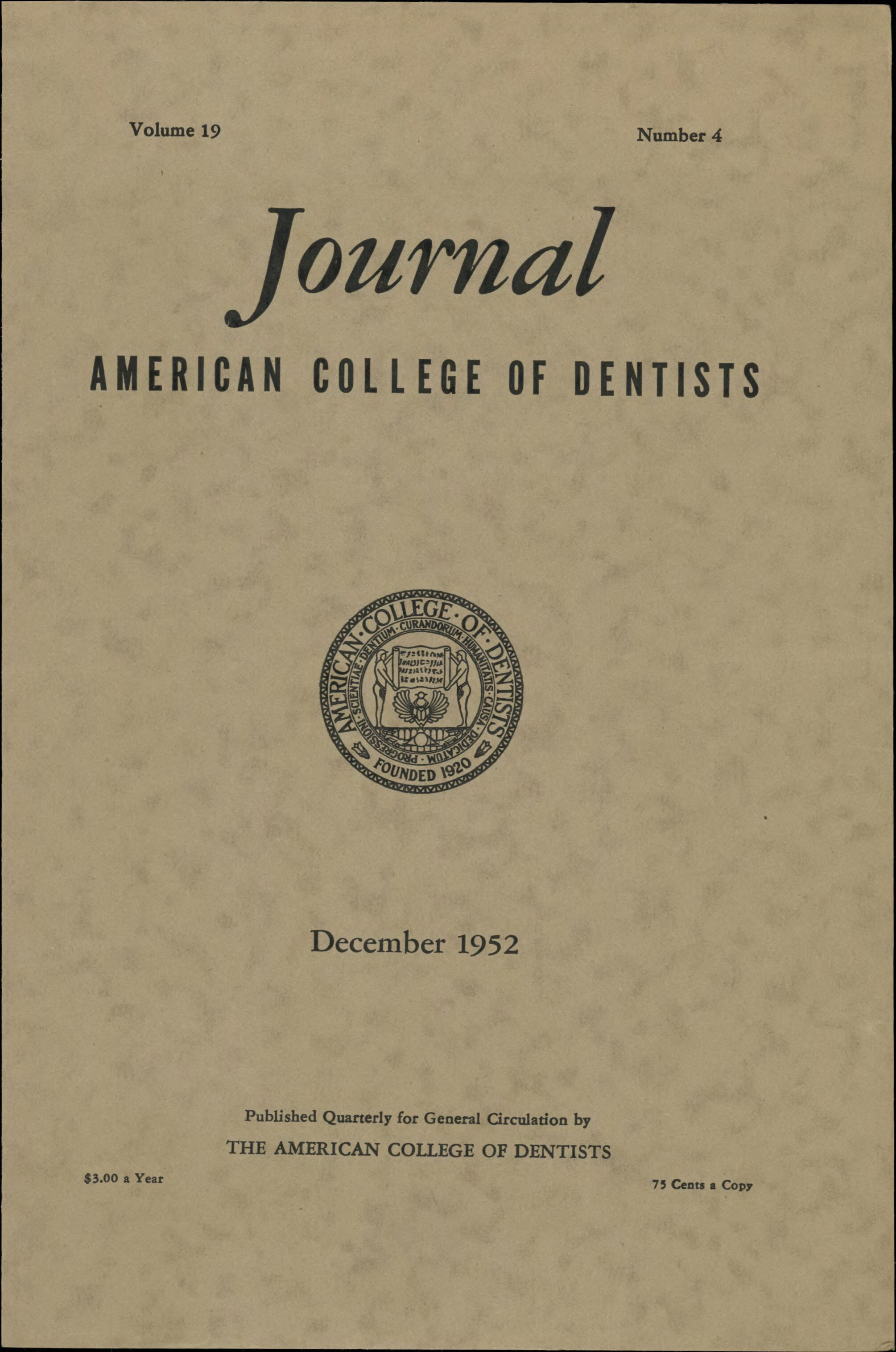 JACD cover made of parchment with black text and a black ACD seal