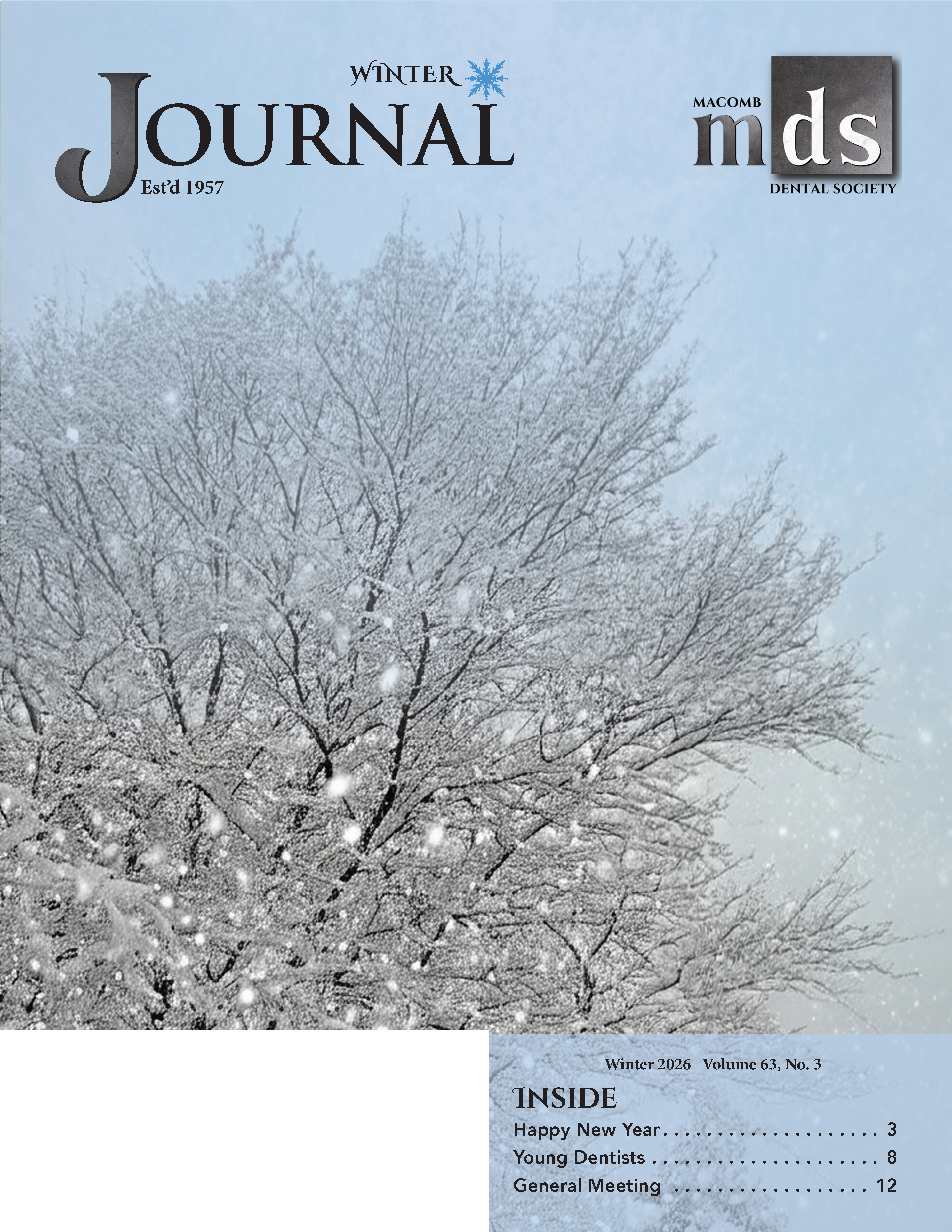 Photo of a snow-covered tree in winter